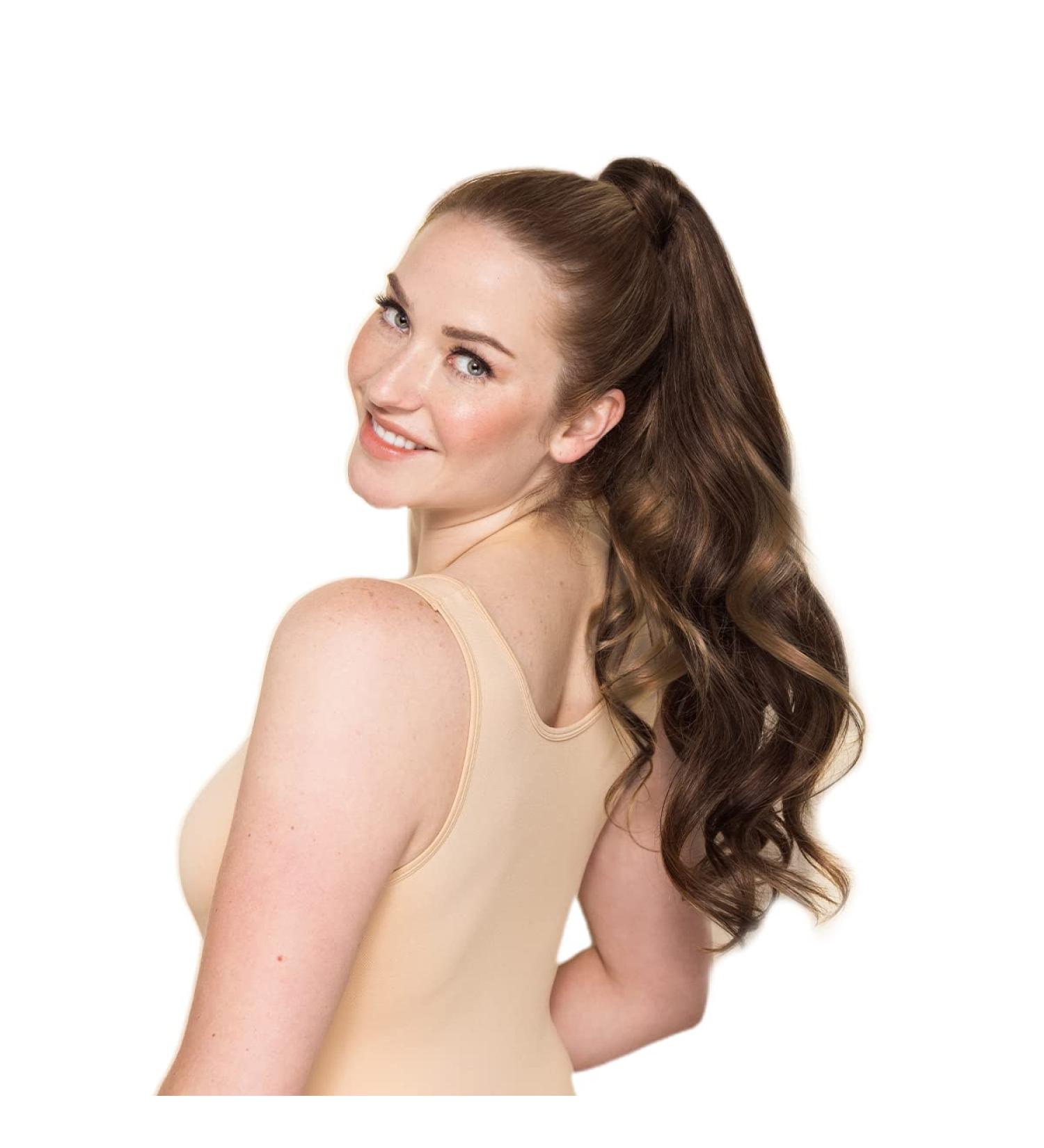 WENNALIFE Ponytail Extension Human Hair 18 Inch 80g Balayage Dark Brown Mixed Chestnut Brown In Ponytail Hair Extensions Wrap Around Real Hair Ponytail Extension Hair Pony Tails Extensions Hairpieces 18 Inch-80g #2/6/2 Dark Brown Mixed Chestnut Brown - Buy Online on GoSupps.com