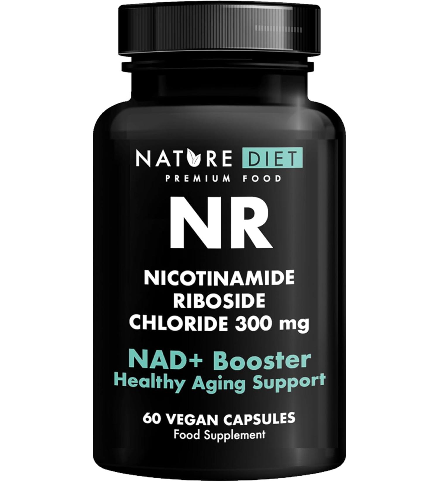 Nature Diet NR - 300mg Nicotinamide Riboside - NAD+ Booster - 60 Vegan Capsules - Supports Healthy Aging - Buy Online on GoSupps.com