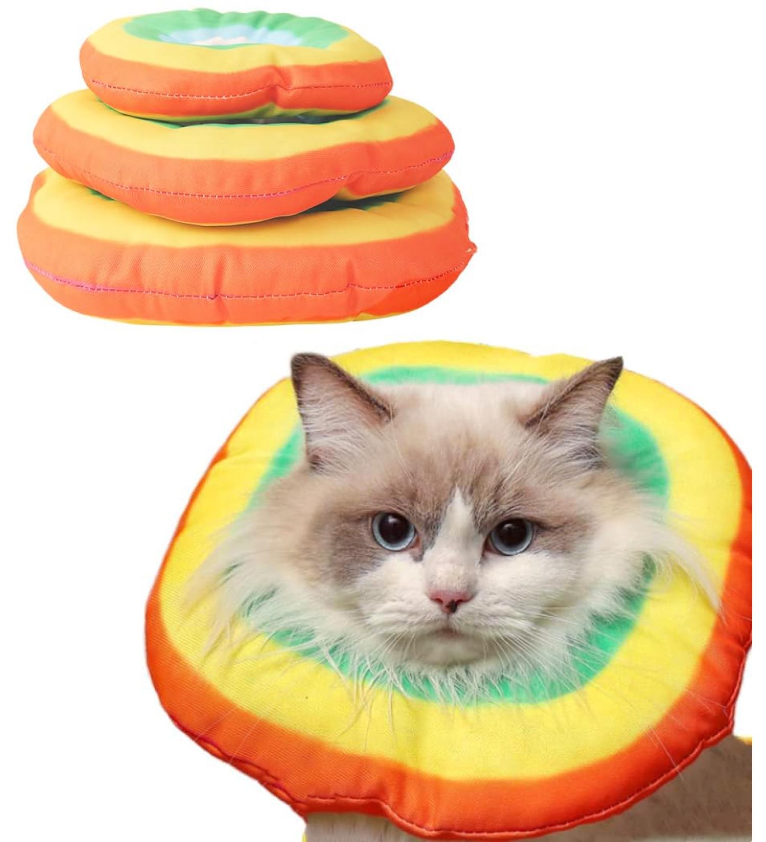 Yanmucy Adjustable Cat Recovery Collar - Soft Cone After Surgery - Small - Buy Online on GoSupps.com