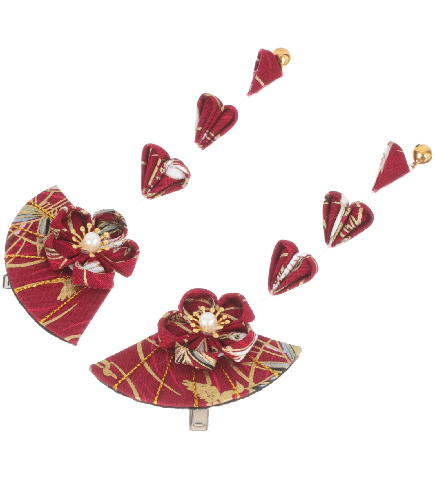 Didiseaon Wedding Decor Flower Hair Accessories Japanese Style Hair Clips Hair Barrette Tassel Flower Hairpin Traditional Tsumami Bobby Pin for Graduation Wedding Party Bridal Hair Clip - Buy Online on GoSupps.com