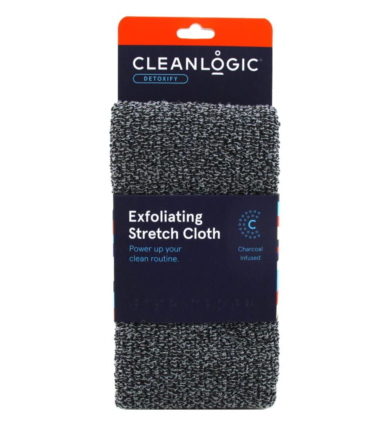 Clean Logic Detox Charcoal Stretch Wash Cloth - Pack of 2 - Buy Online on GoSupps.com