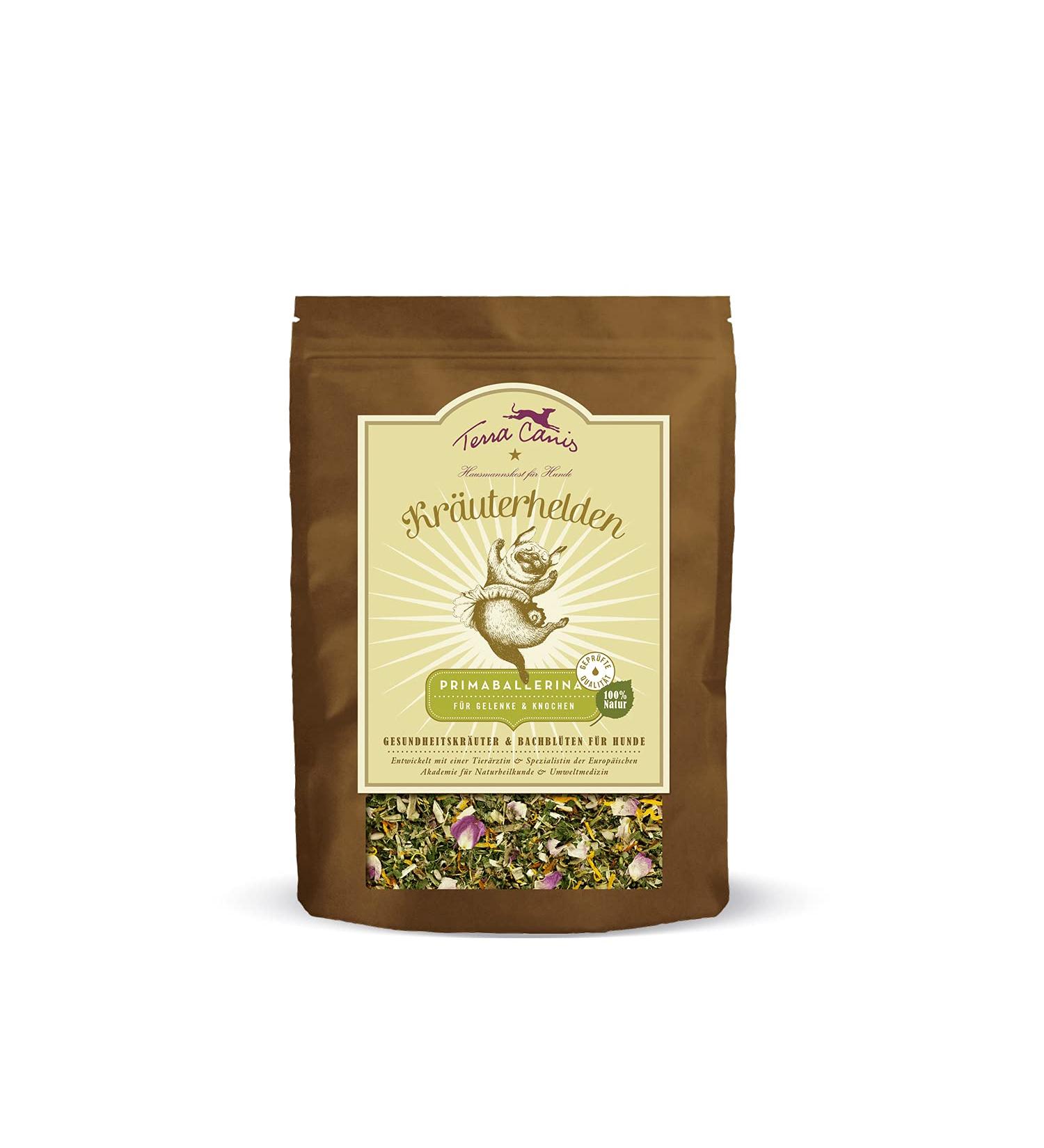 Terra Canis Primaballerina for Joints & Bones - Herbal Heroes 100g | Natural Dietary Supplement with Health Herbs & Bach Flowers for Dogs - Buy Online on GoSupps.com