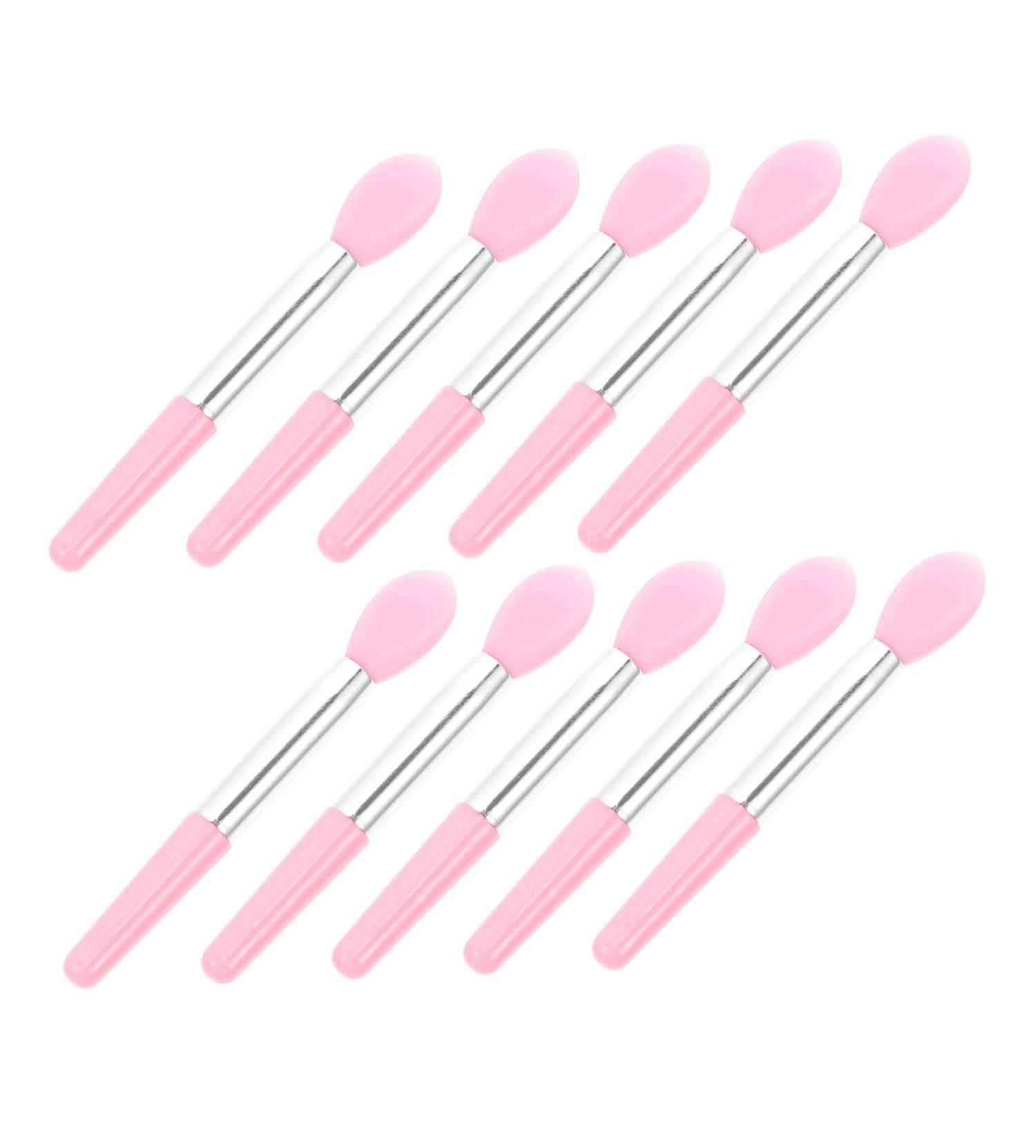40 Pieces Lip Spoon Makeup Brush Eyeshadow Applicator Brush Silicone Lip Balm Brush Cosmetic Lipstick Brush Sleep Lip Brush Set - Buy Online on GoSupps.com