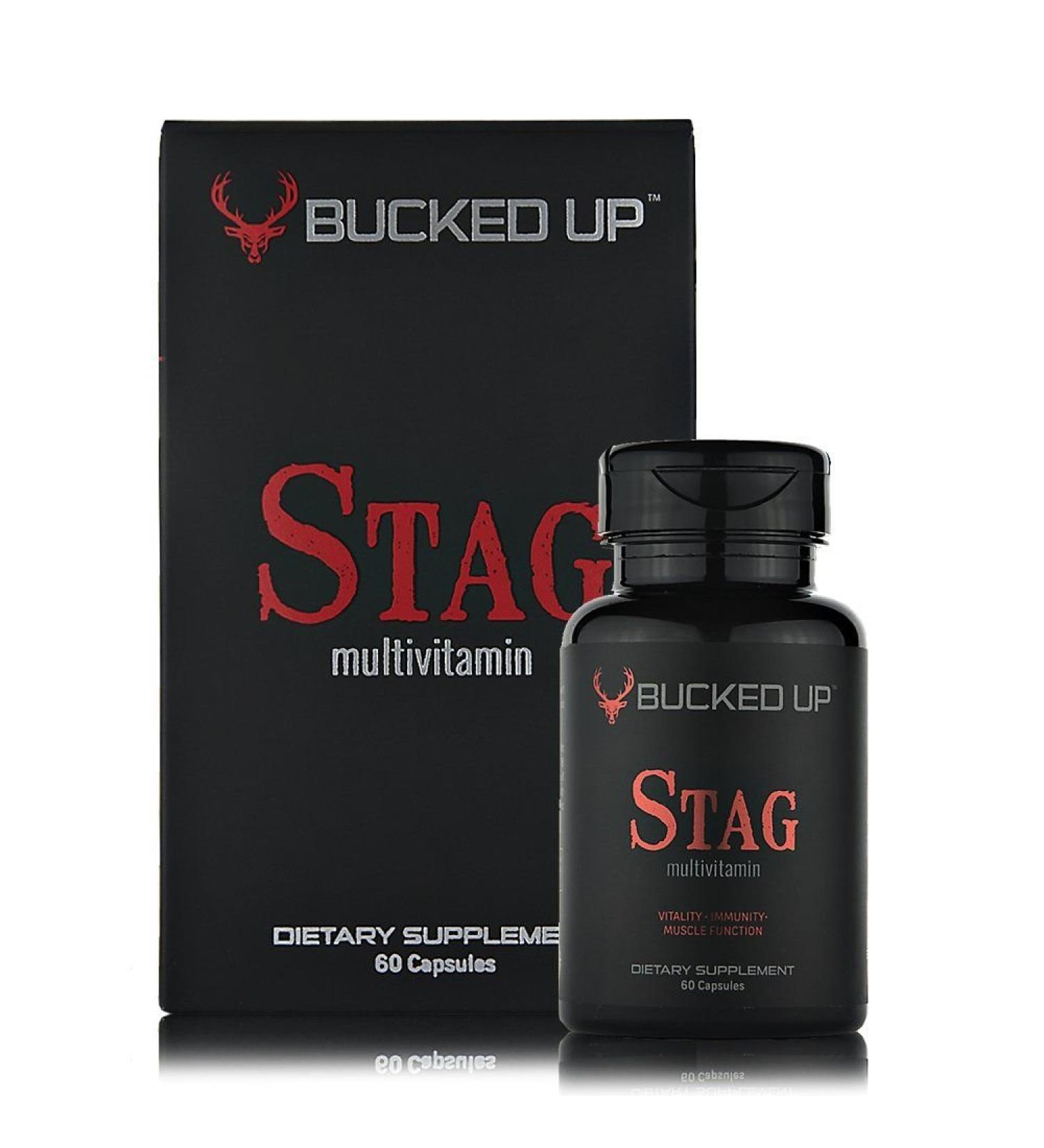 Stag Multivitamin - Men - Full Spectrum Vitamin Formula - Vitality Immunity and Muscle Function (60 Capsules)
