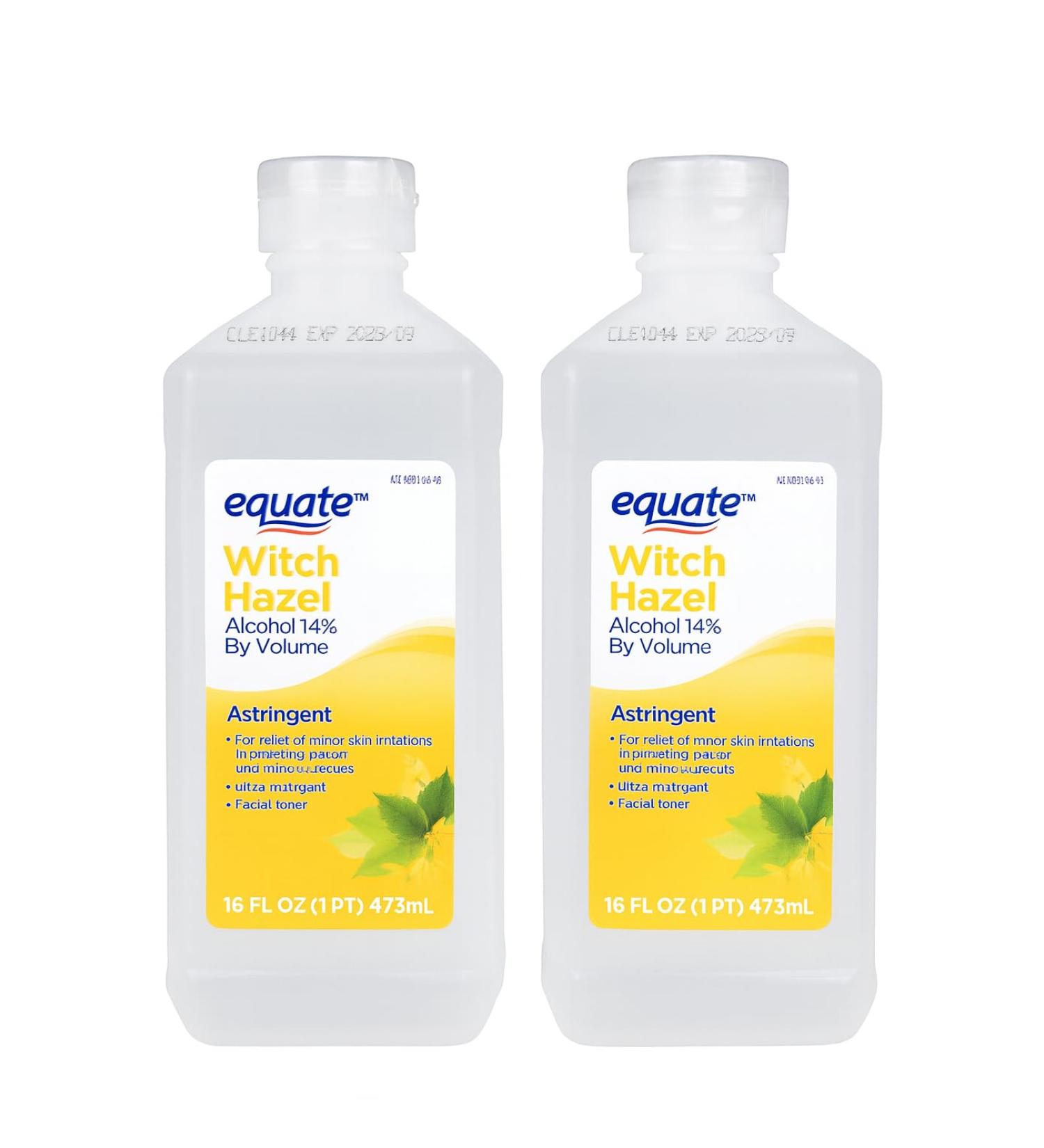 Equate Witch Hazel Astringent Liquid 16 fl oz 2Pack