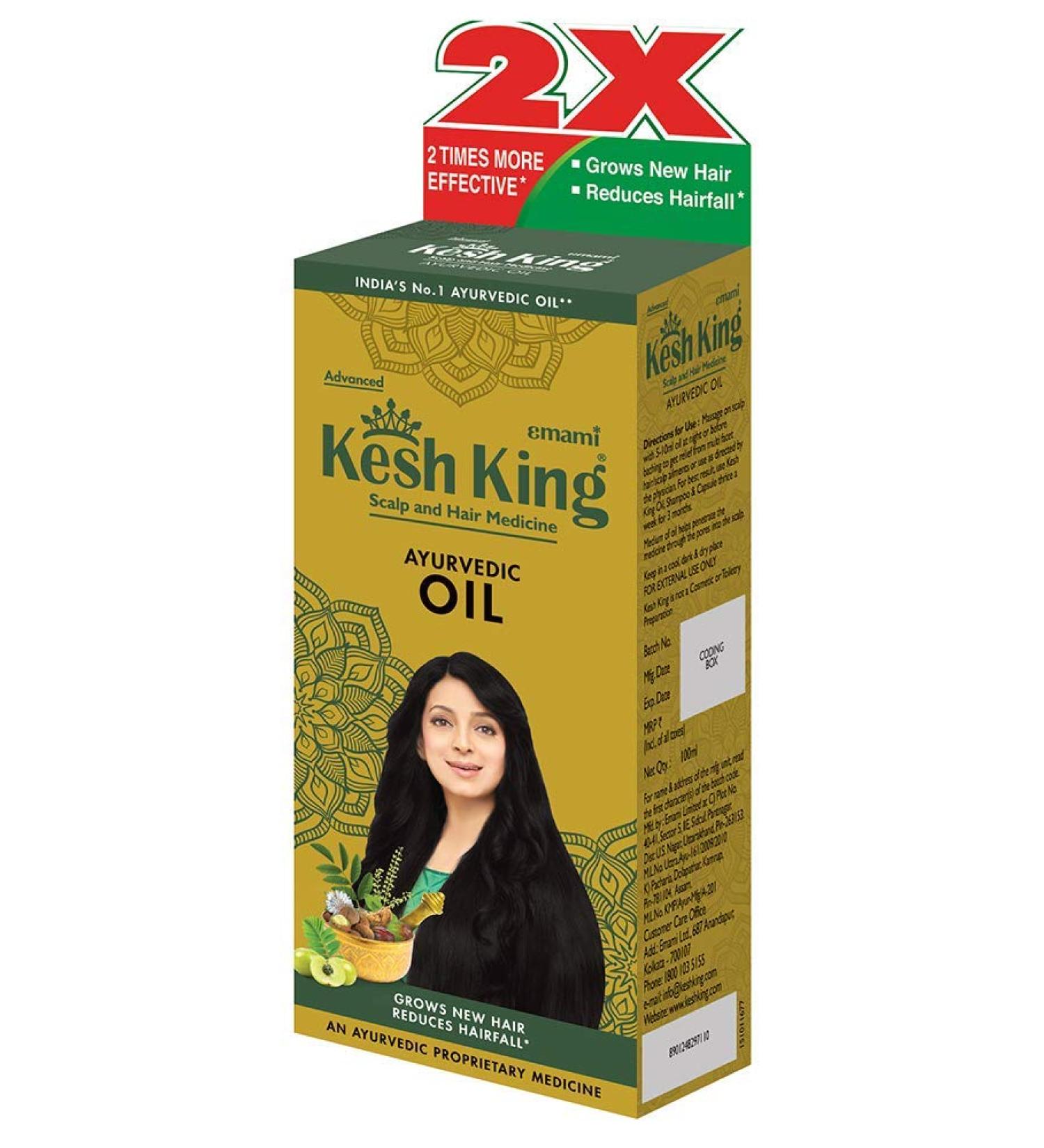 KESH KING Cheveux huile - 100ml + 20% suppl mentaire (pack de 3) - Buy Online on GoSupps.com