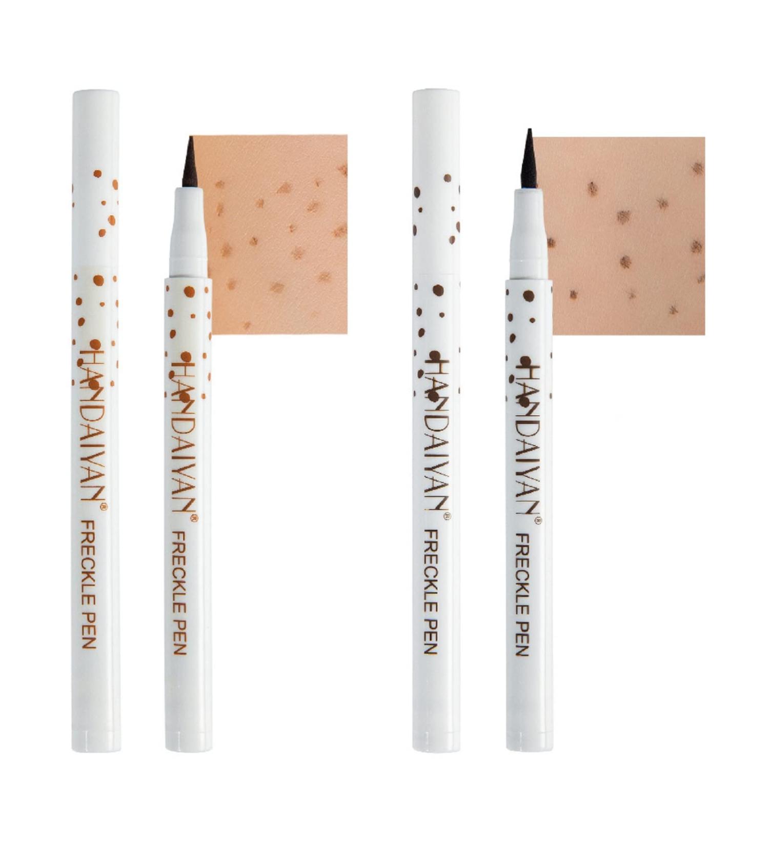 Freckle Pen Duo Set - Long-Lasting Waterproof Magic Makeup Tool for Natural Sun-Kissed Skin (Dark Brown + Light Brown) - Buy Online on GoSupps.com