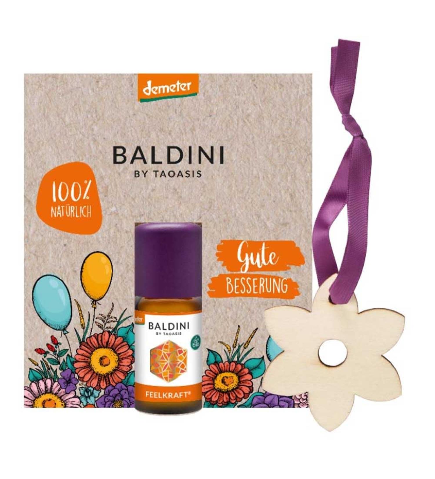 Baldini Get Well Soon Mini Fragrance Set with Wooden Flower 1