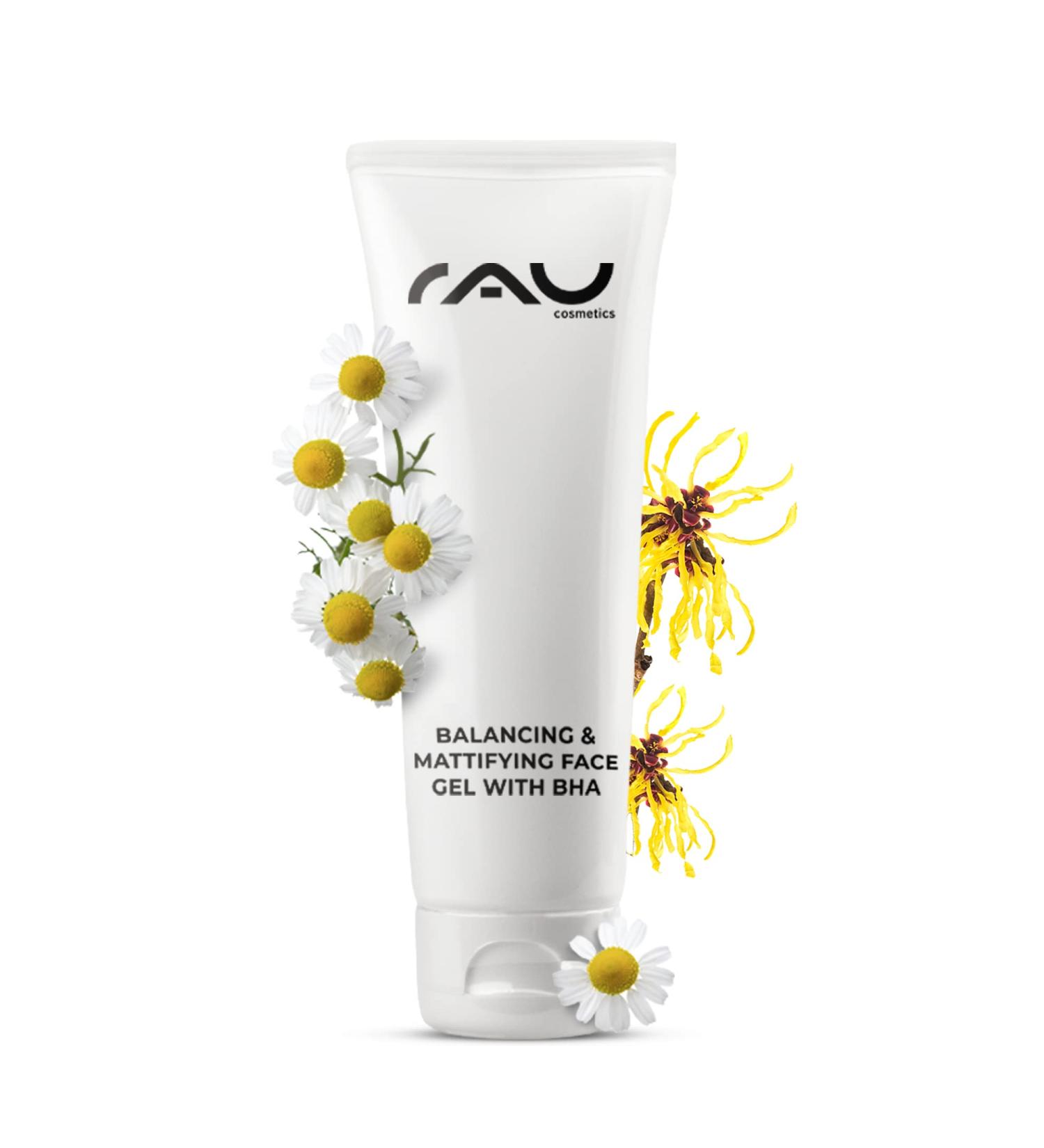 RAU Balancing & Mattifying Face Gel with BHA - Oily Skin Care for Pimples & Blackheads - 2.54 FL oz - Effective Night Treatment for Blemishes - Buy Online on GoSupps.com