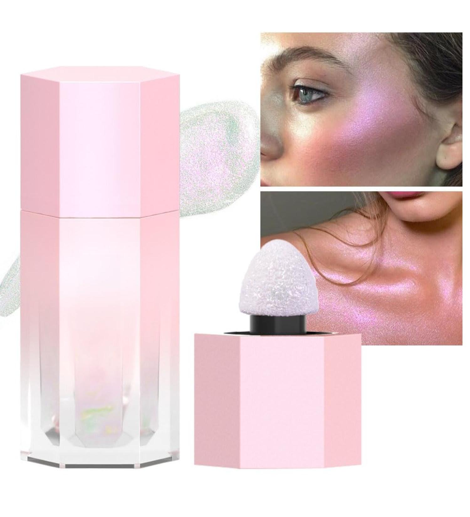 EVPCT Mermaid Pink Highlighter - Iridescent Liquid Glitter for Face & Body | Waterproof & Long Lasting Festival Makeup | 0.21 Fl Oz - Buy Online on GoSupps.com