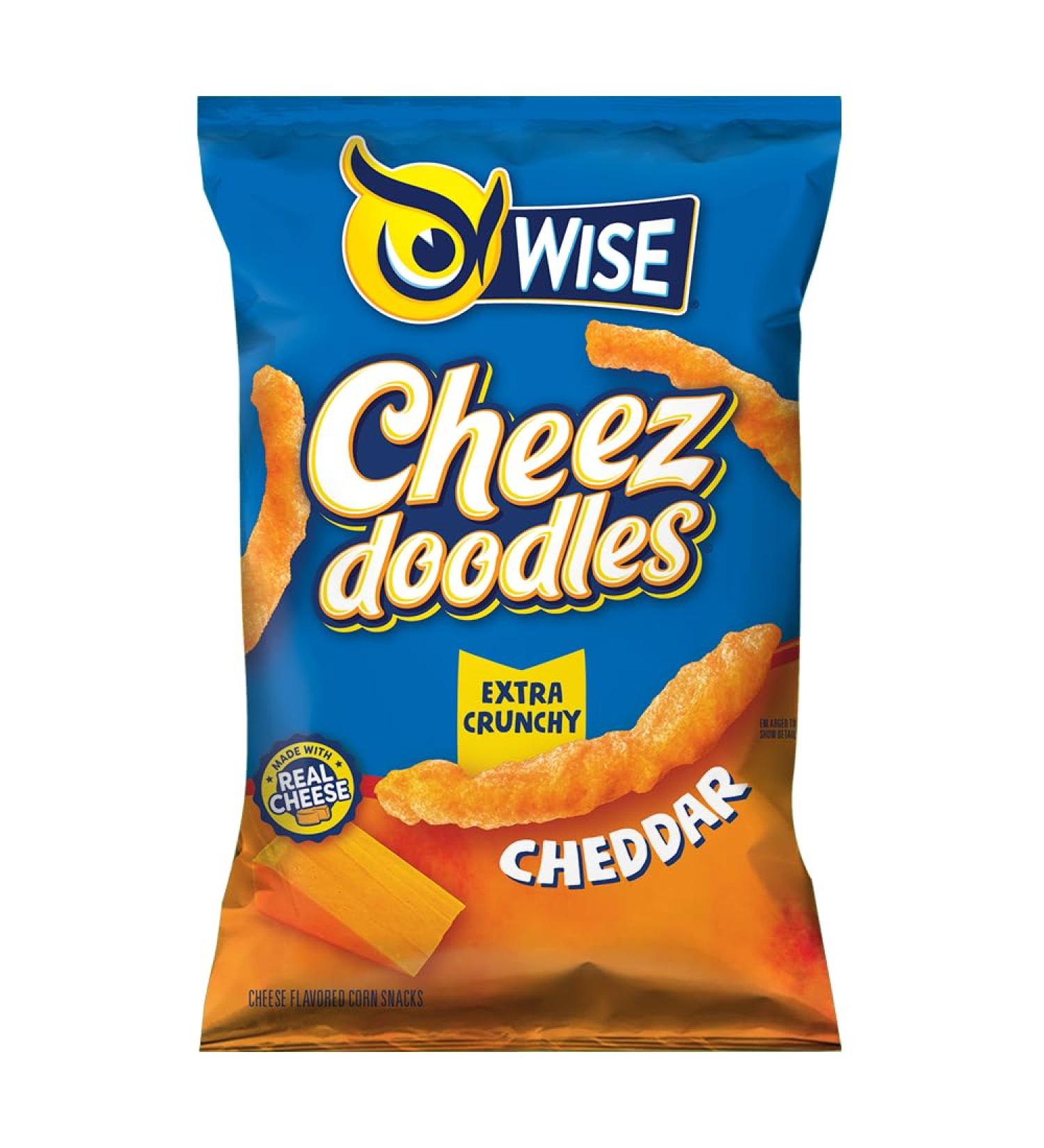 Wise Snacks Dipsy Doodles Wavy Corn Chips Original 2.75oz (Pack of 24) Gluten-Free Whole Grain Chips - Buy Online on GoSupps.com