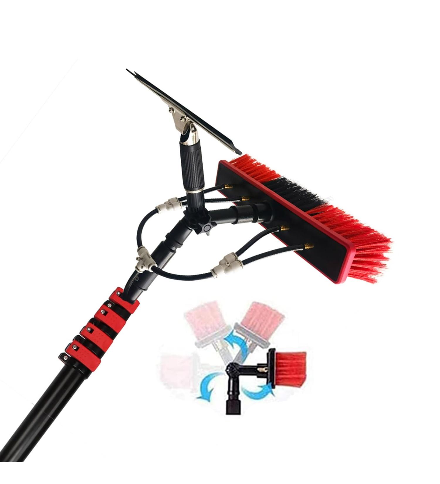 photovoltaic cleaner window cleaning pole 10.8M/35FT Window Cleaning Pole Outdoor Water Fed Telescopic 2 In 1 Brush Squeegee Attachment Professional Extendable Cleaner Conservatory Roof Gutt 3.6m/11.8ft - Buy Online on GoSupps.com