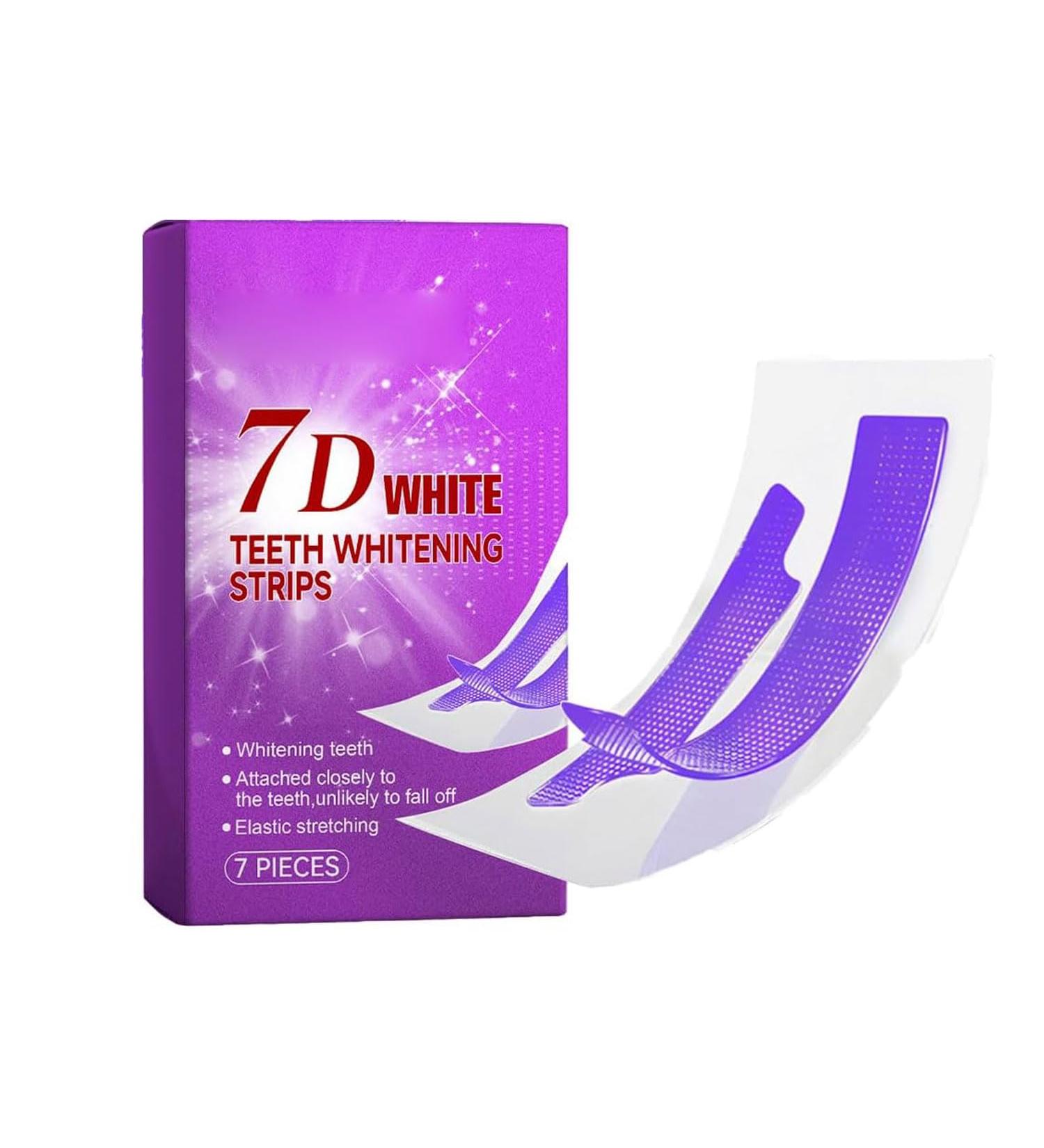 Bandes blanchissantes pour les dents Teeth whitening strips Bande blanchiment dentaire violet Bandes de blanchiment professionnel des dents pour blanchiment des dents limination des taches (1PACK) - Buy Online on GoSupps.com