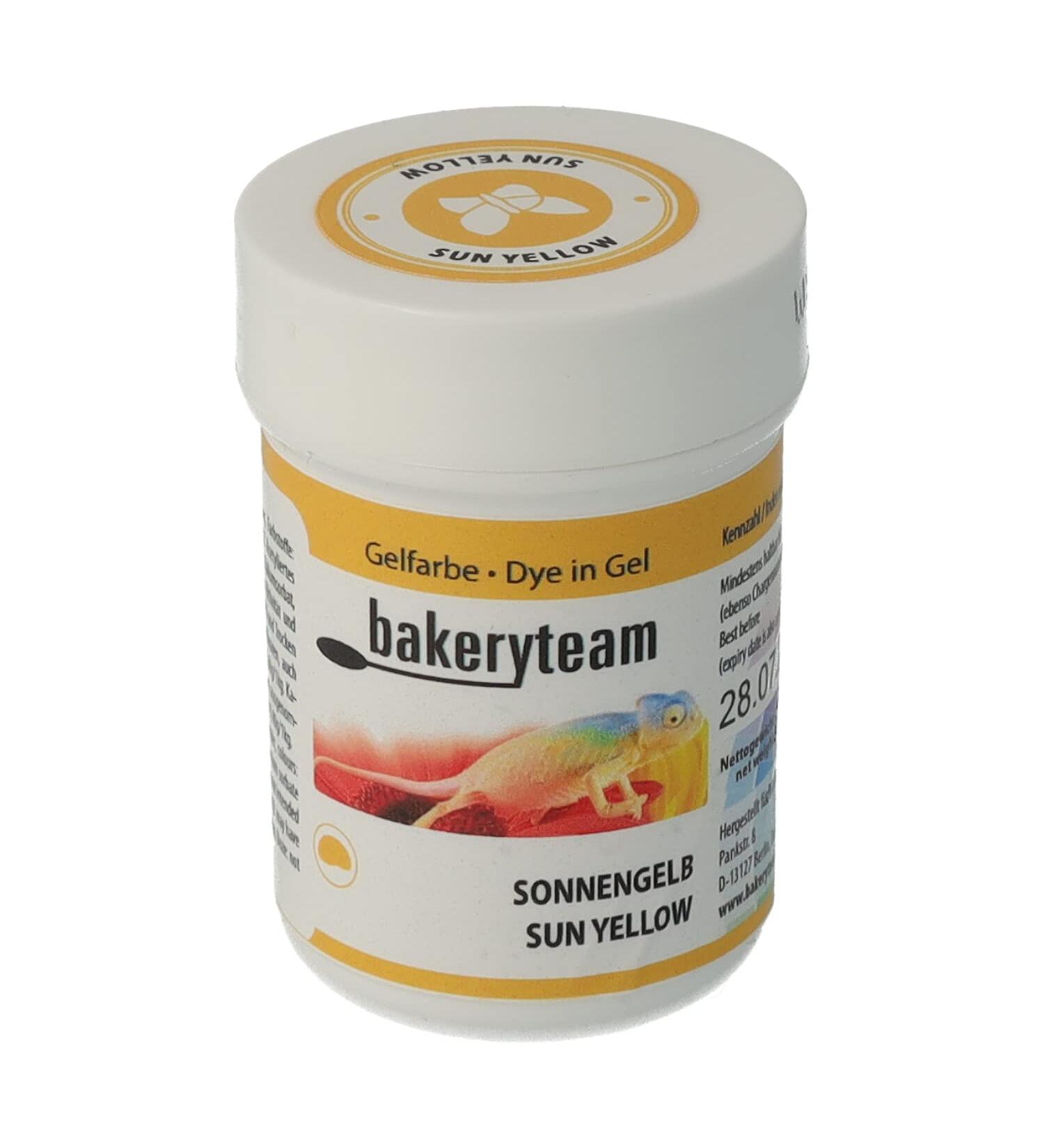Bakeryteam Food color Fair color Icing Color Gel color Sun Yellow 35g Bakeryteam Food Color Face color Icing Color Gel color 35 g