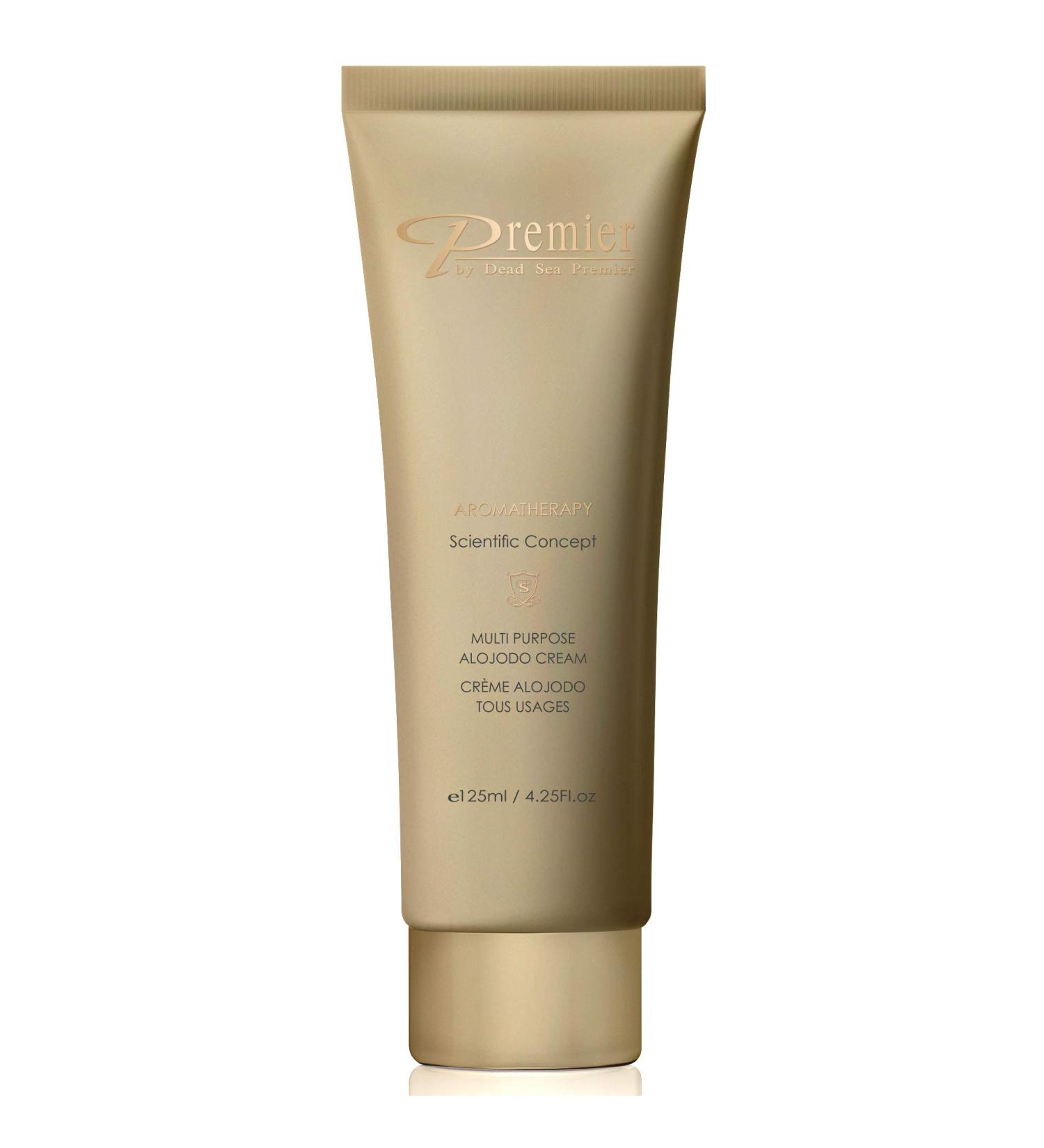 Premier Dead Sea Multi Purpose Alojodo Cream for body and face allergen free Healthy looking Skin quick absorbing hydrating moisturizer with natural Alovera Jojoba Avocado minerals 4.25 Fl oz