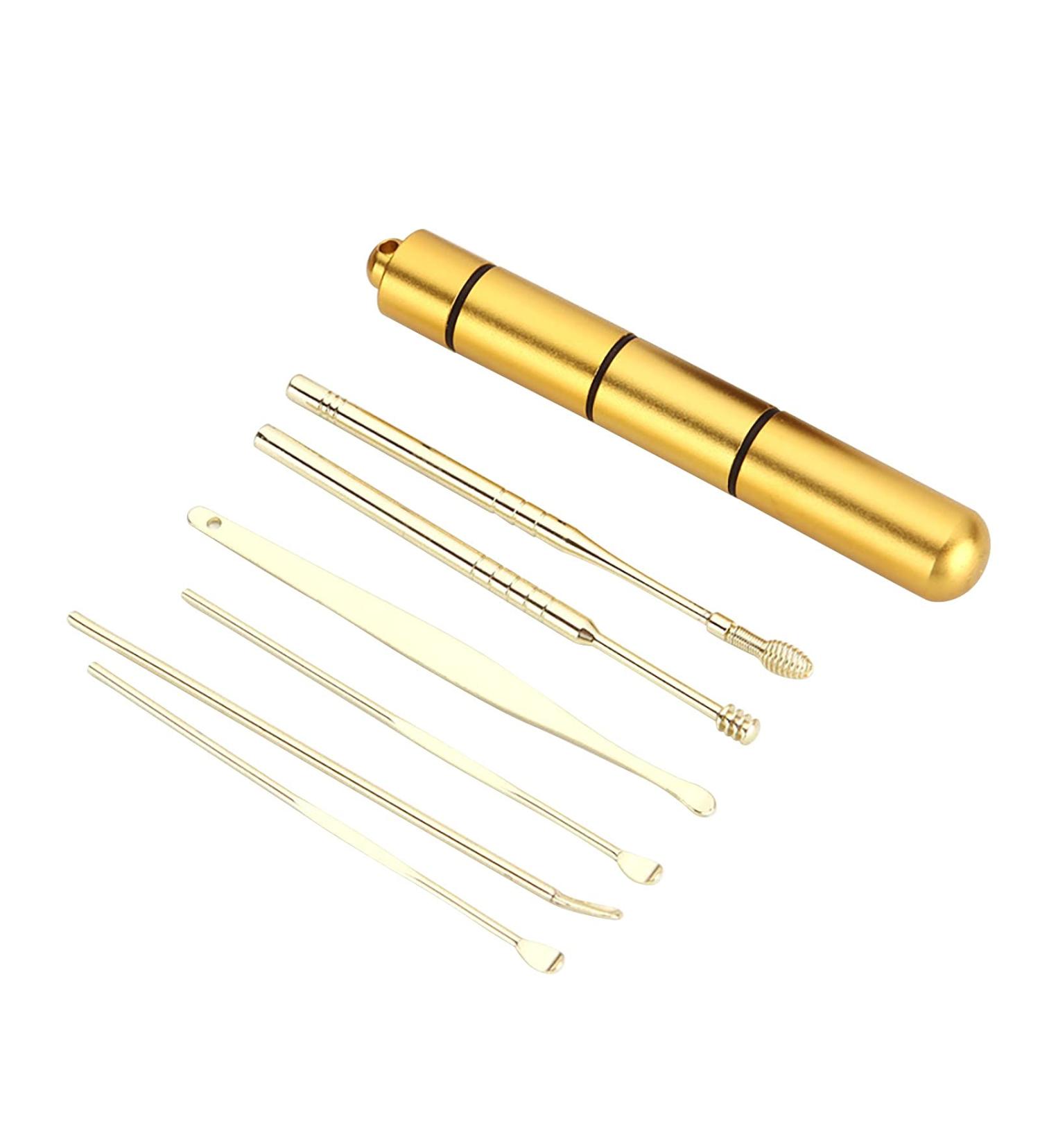 hhseyewell Ear Plugs Snoring Removal Tools Ear Earwax Removal Ear 6-in-1 Cleaner Wax Kit Reusable Ear Pick Beauty Tools B One Size