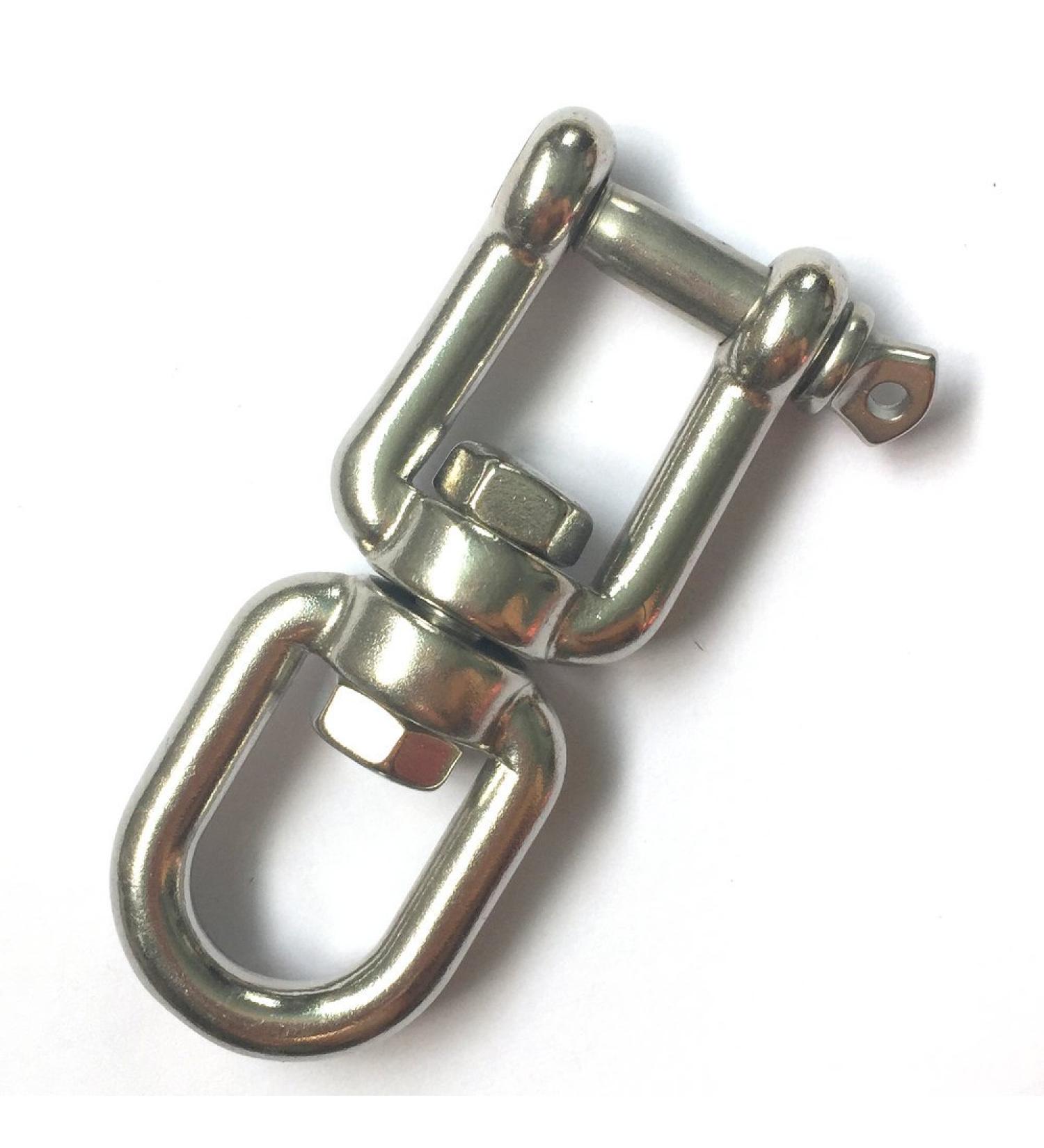 JingYi Marine Mooring Stainless Steel 316 Jaw and Eye Swivel Ring - Silver Tone 3/8 inch - Buy Online on GoSupps.com