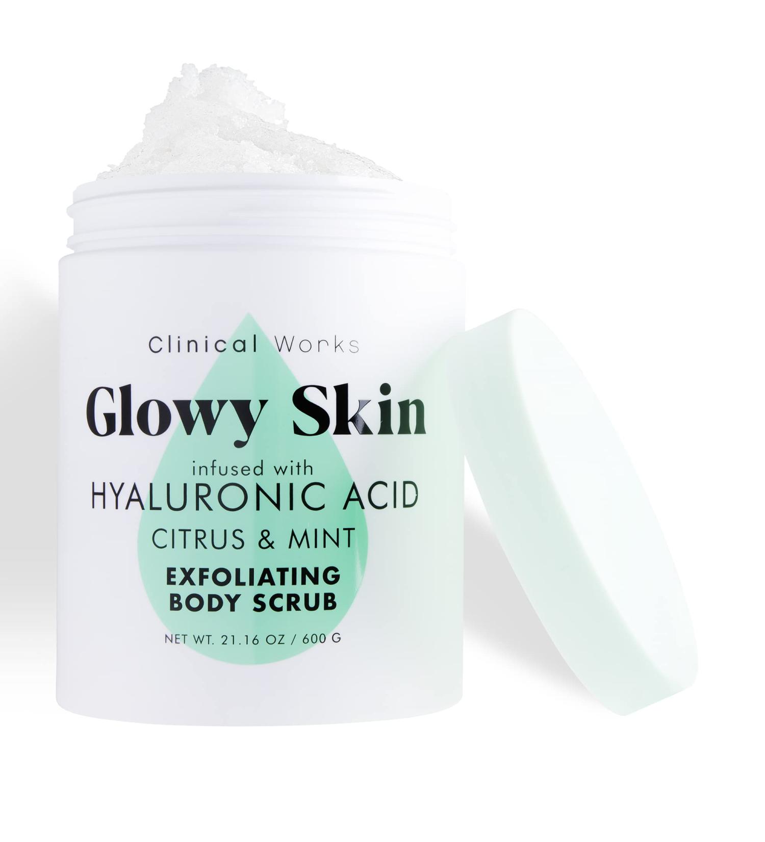 Hydrating Exfoliating Body Scrub - Clinical Works with Hyaluronic Acid - Buy Online on GoSupps.com