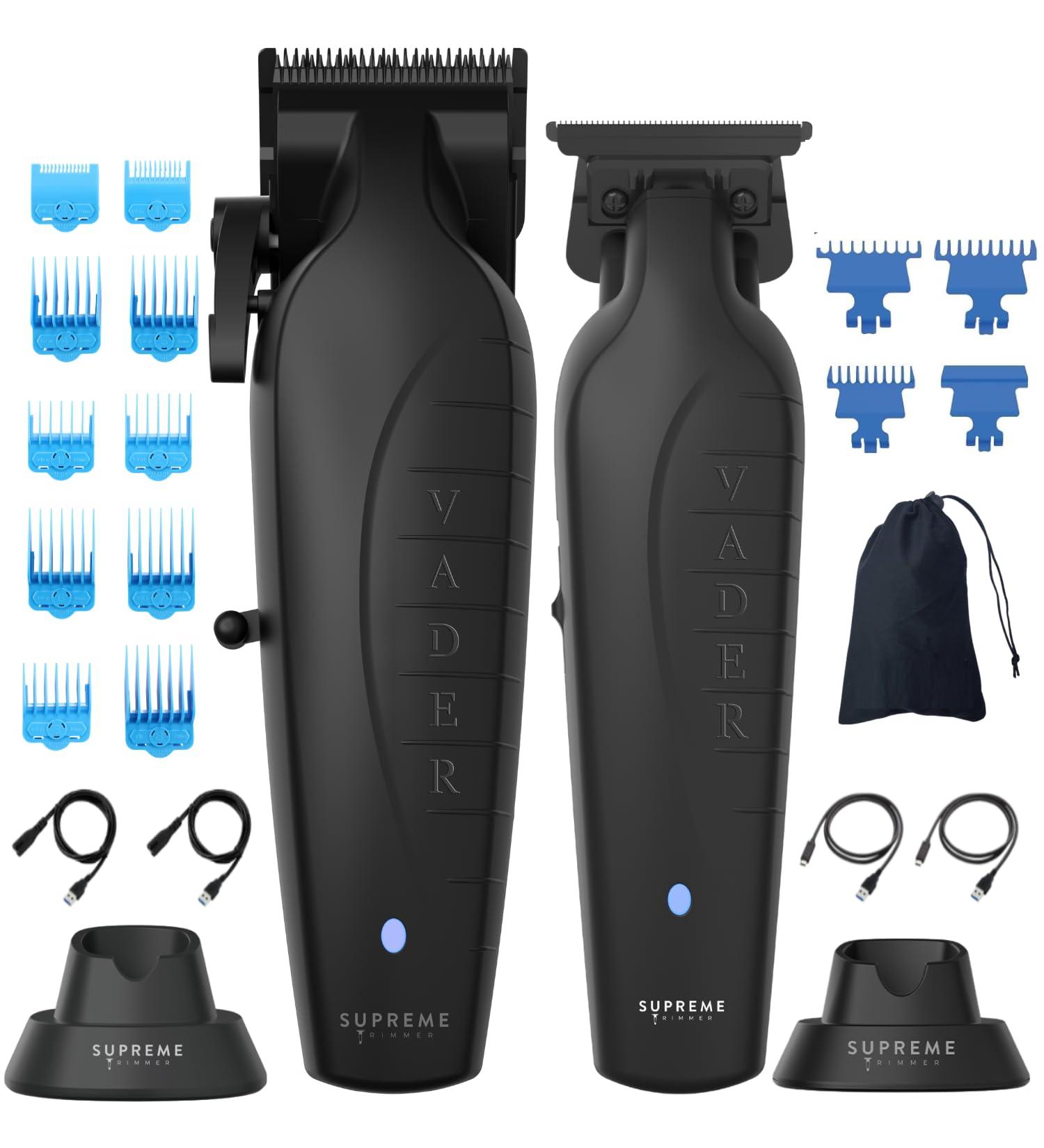 Supreme Trimmer Vader Hair Clipper & Trimmer 2 in 1 | Cordless Beard Trimmer for Barbers or Home Mens Clippers STC5098 & ST3778 | Black - Buy Online on GoSupps.com