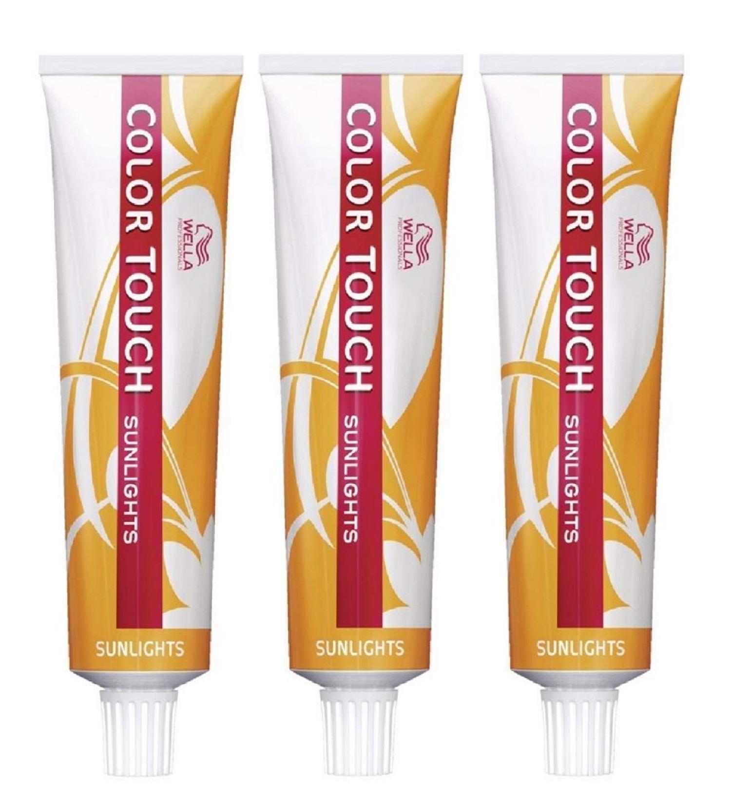 3er Wella Professionals Color Touch Sunlights /18 Ash Pearl 60 ml