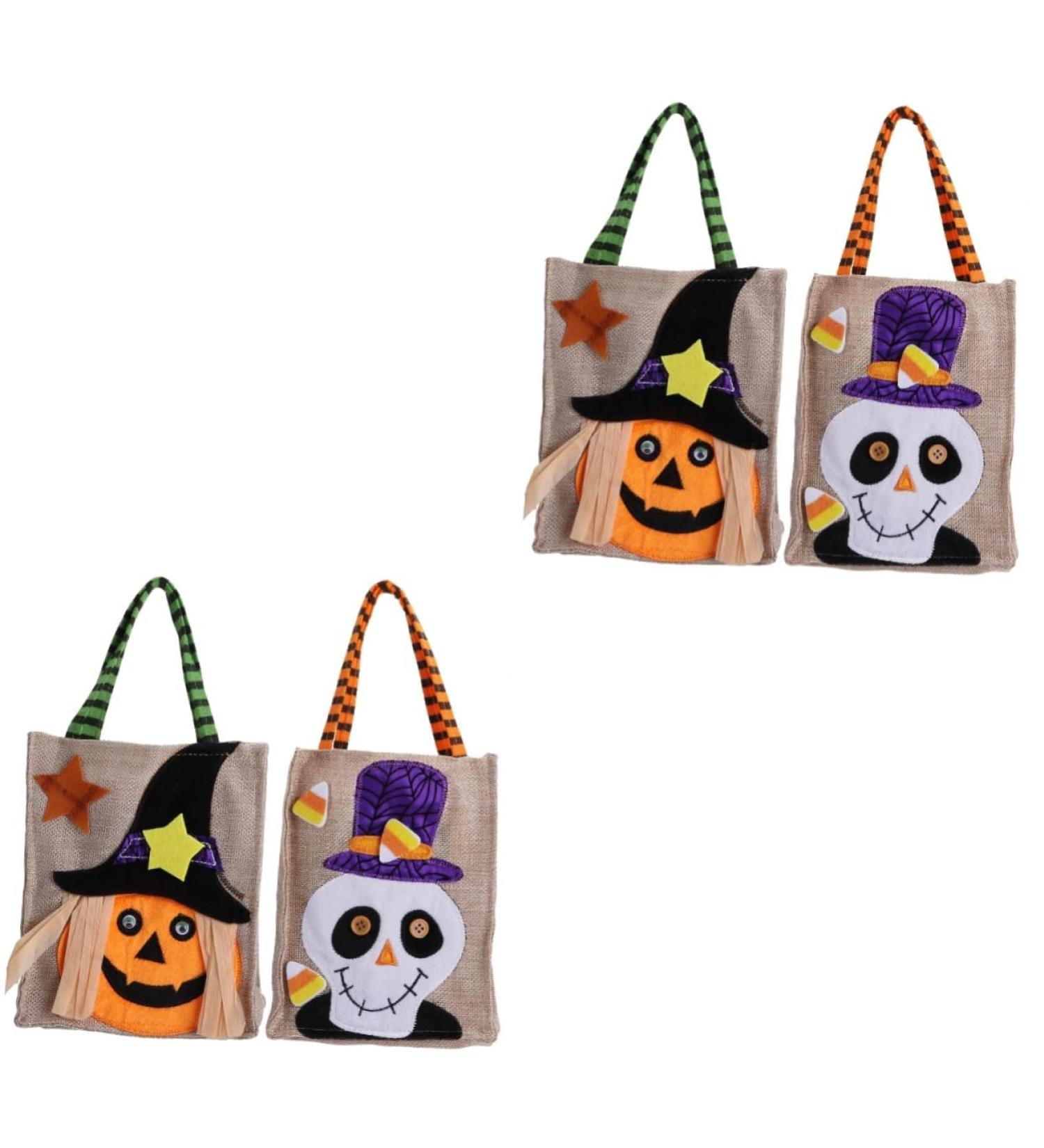 STOBAZA Halloween Candy Pouch 4 Pcs Halloween Candy Bag Candy Bags Girl Outfit Kid Pouch Child Decorative Items Bulk - Buy Online on GoSupps.com
