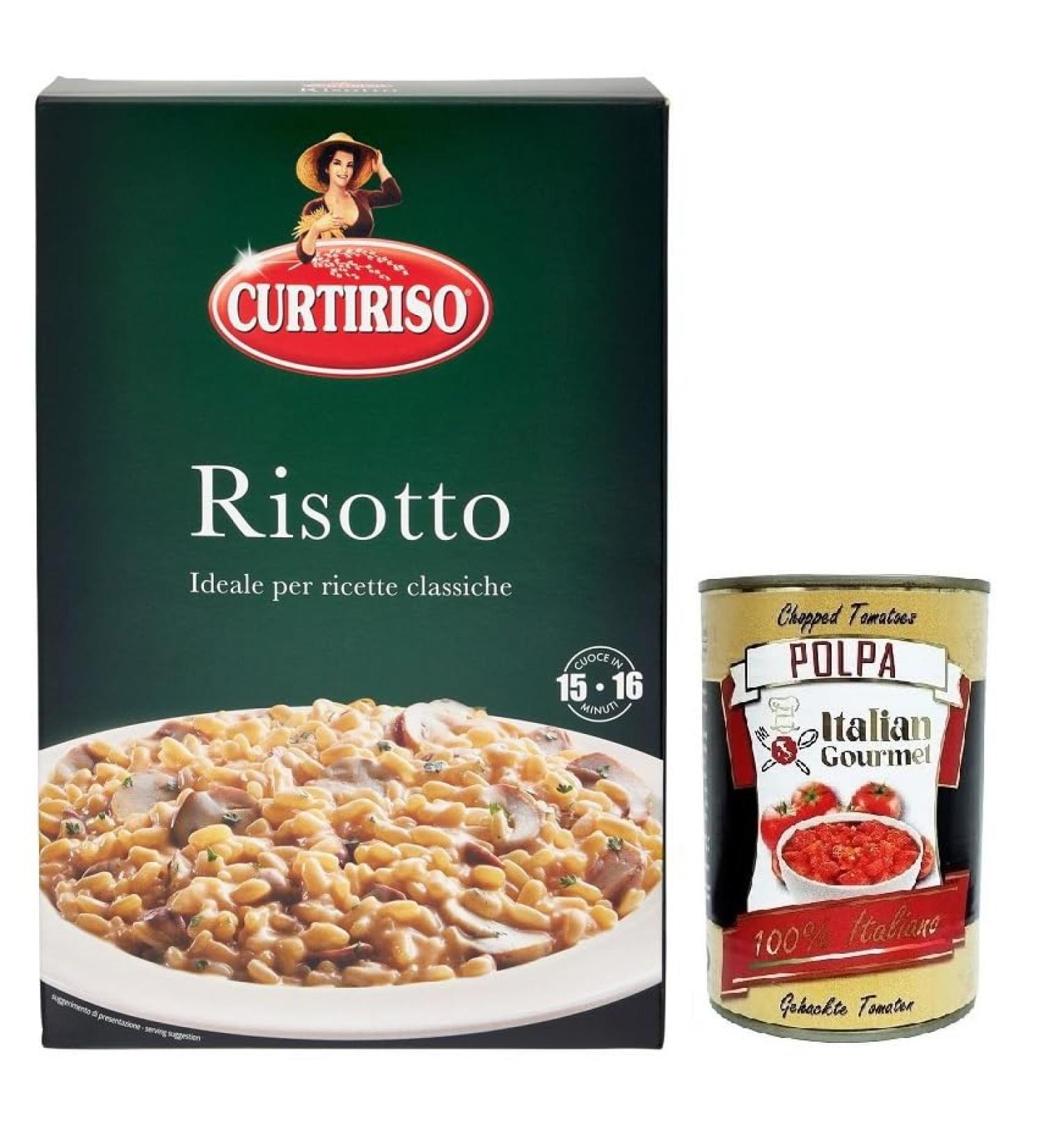  Italian Gourmet E.R. Curtiriso Risotti 100% Italian Rice Ideal for Risottos 16 Minutes 1kg Pack + 400g Box - Buy Online on GoSupps.com