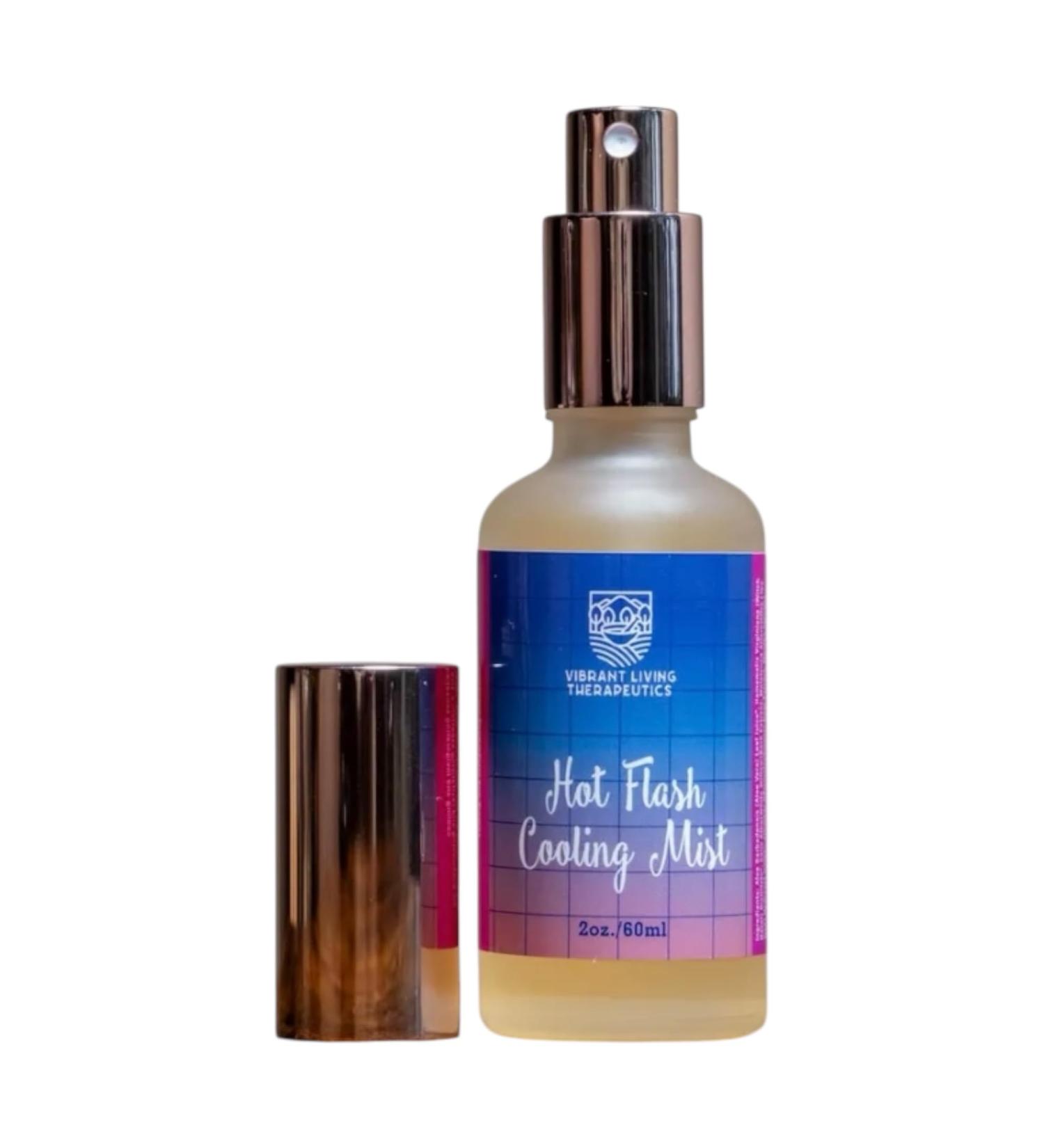 Vibrant Living Therapeutics | Cooling Comfort Spray | Instant Relief Mist with Ginger & Peppermint | On-the-Go Cooling Mist | Natural Botanical Blend - Buy Online on GoSupps.com