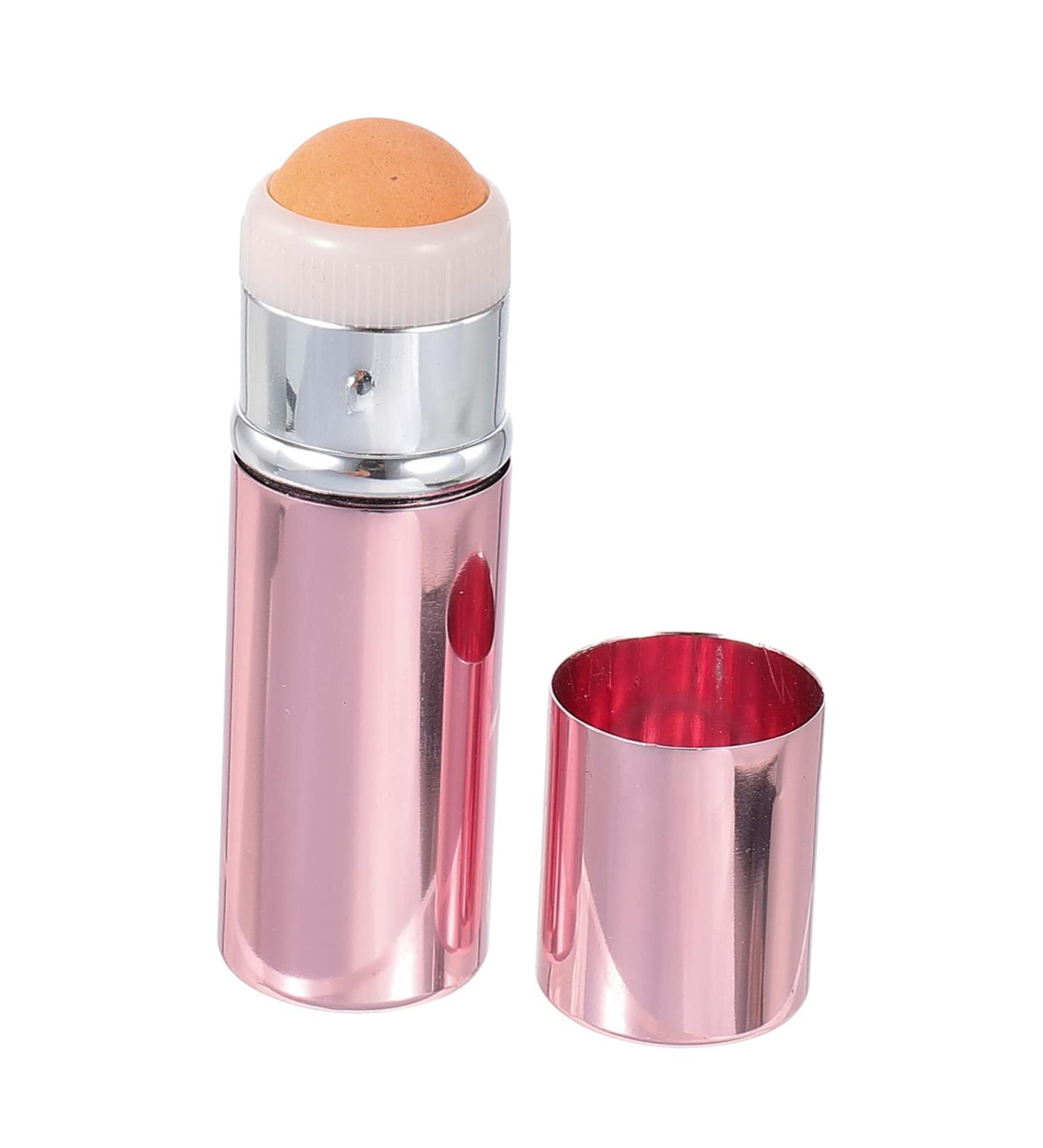 Beavorty Rolling Volcanic Stone Oil Absorbing Stick Makeup Gadgets Skin Care Tools Oil Absorbing Face Roller Oil Absorbing Roller Oil Absorbing Volcanic Roller Jade Roller Skin Care Roller 8.3x2.3cm Pink - Buy Online on GoSupps.com