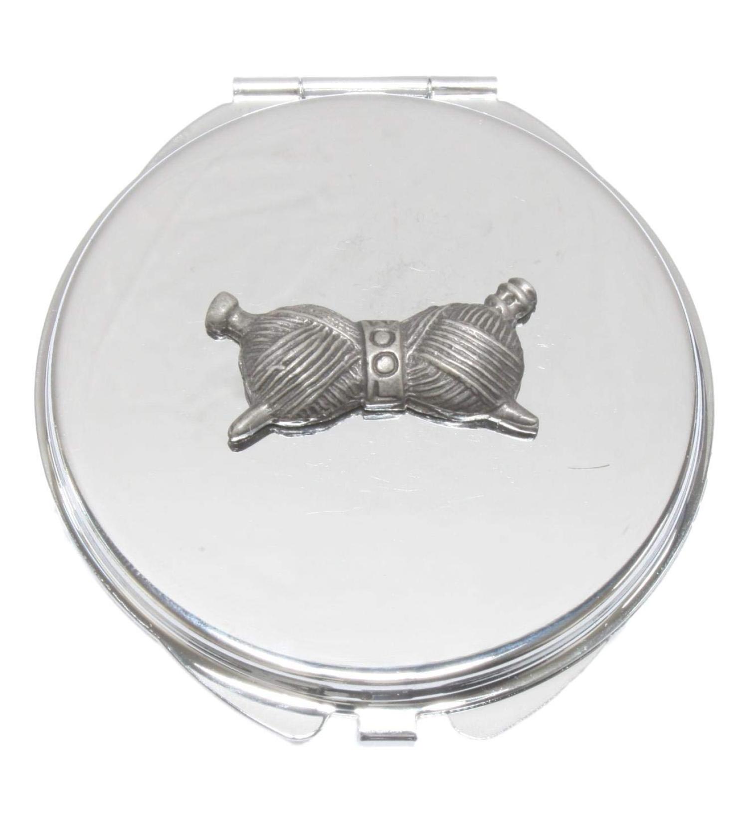 Knitting Needles Compact Mirror Handbag Gift With Free Engraving 205 - Buy Online on GoSupps.com
