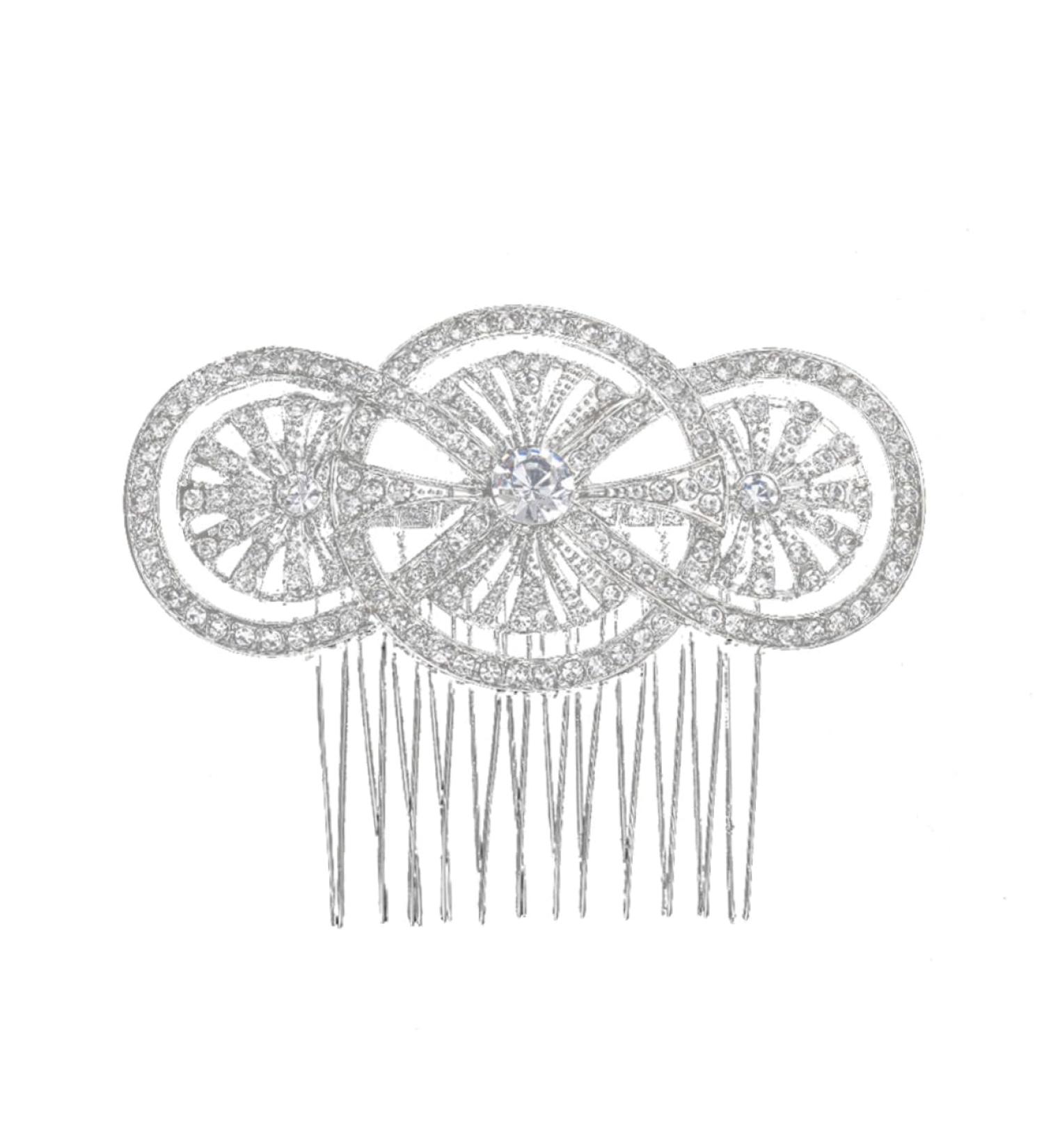 MUSISALY Bridal Headdress Tiara Wedding Headpiece Bridal Hair Comb Bride European and American Hairpin - Buy Online on GoSupps.com