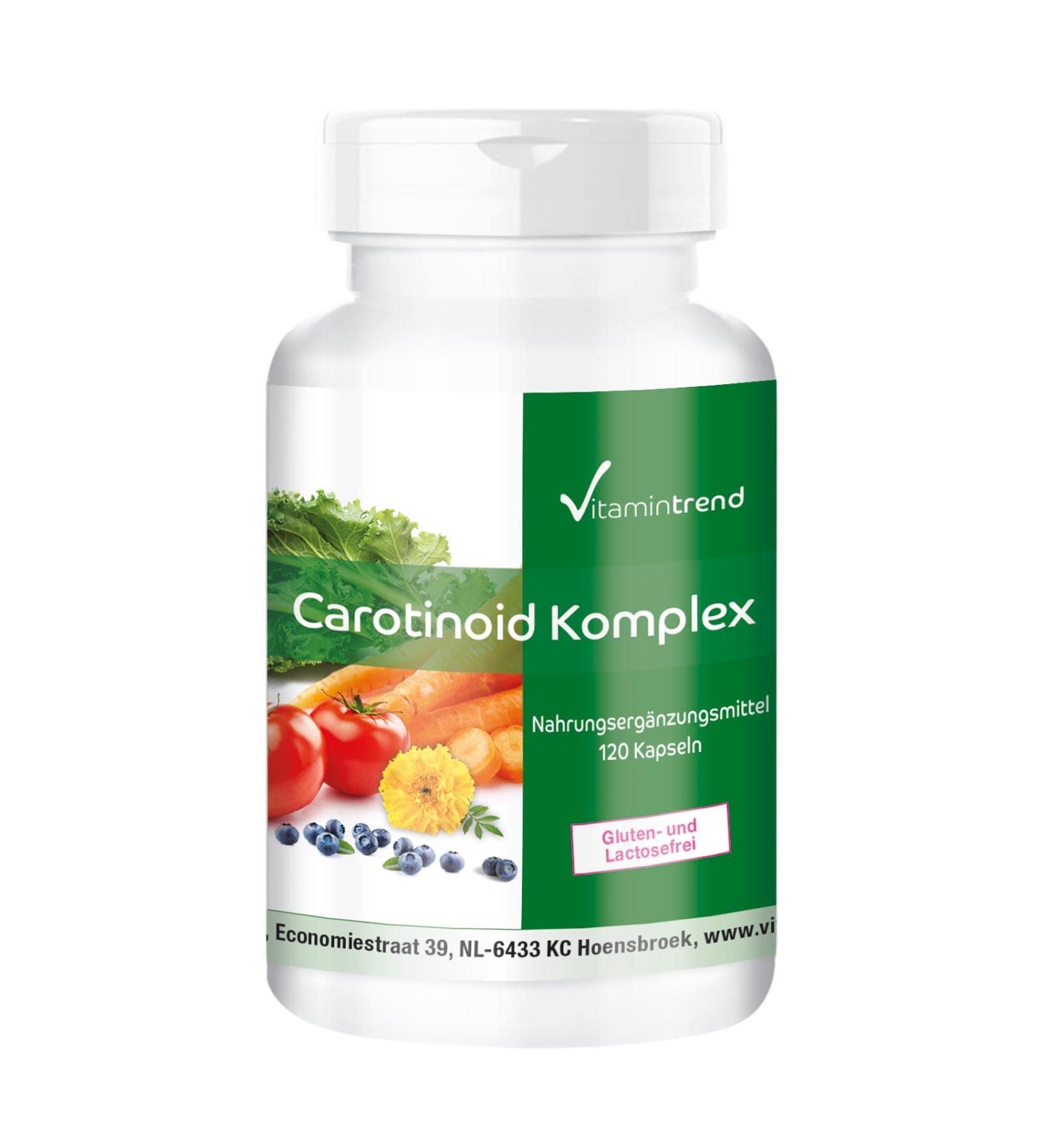 Carotenoid Complex - 120 Vegan Capsules | Natural Antioxidants & Multi-Carotenoid Mix | Vitamintrend  - Buy Online on GoSupps.com