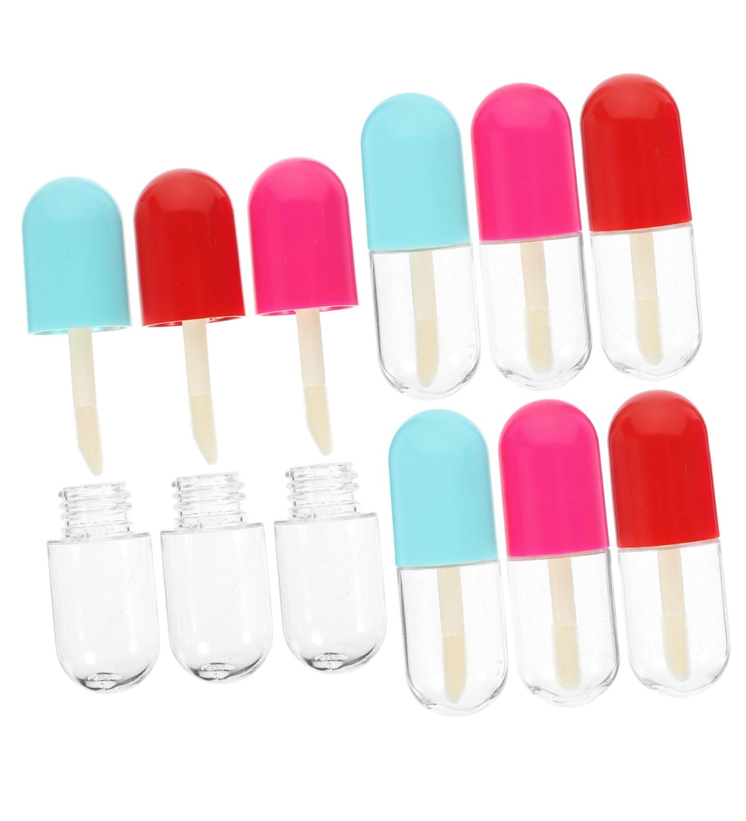 SHERCHPRY 9 pi ces Tubes Gloss L vres Vides Transparents Miniatures pour DIY Compact Rechargeables Conteneurs Brillants pour Cosm tiques Couleur Al atoire Couleur Al atoire - Buy Online on GoSupps.com