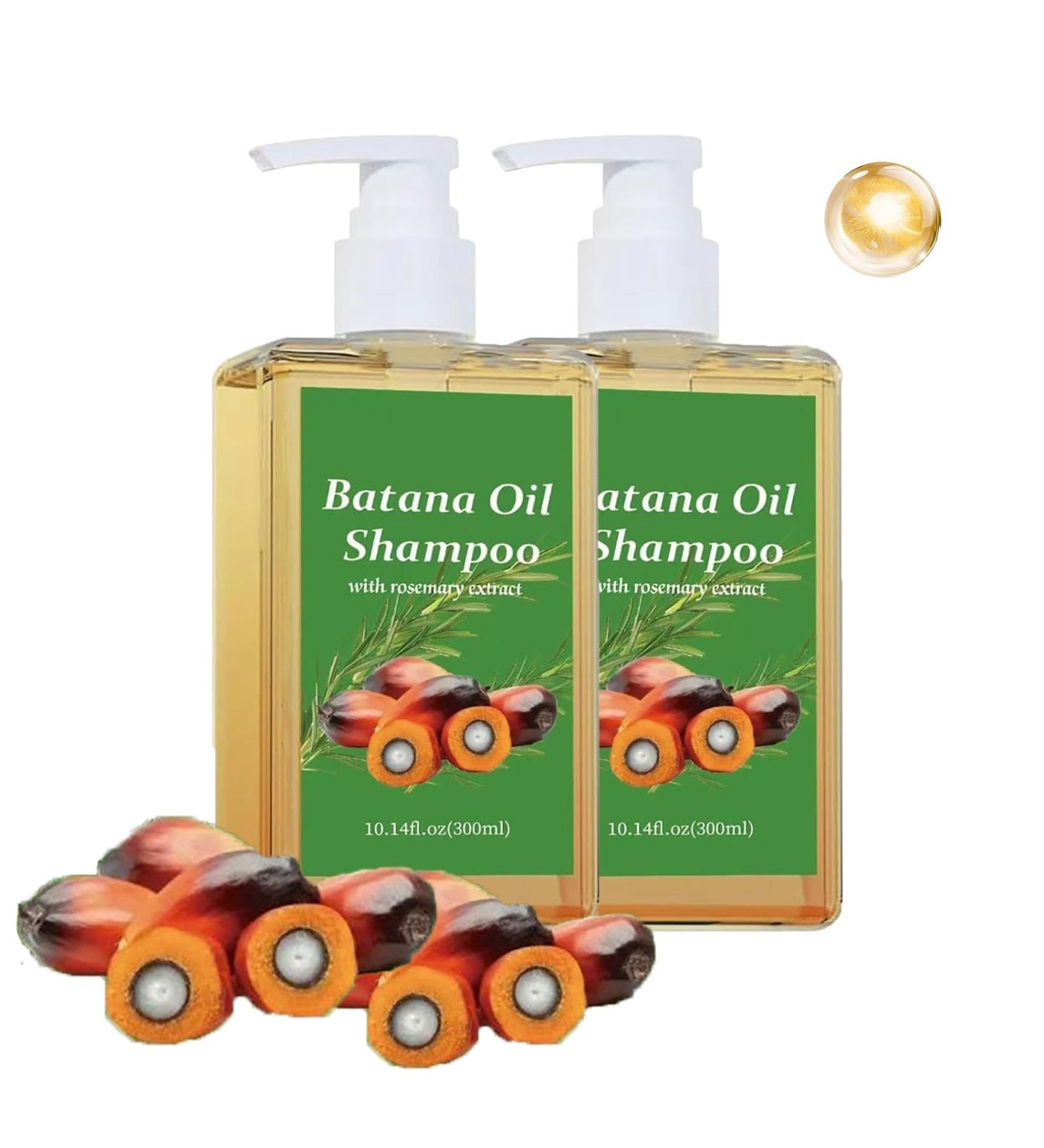 Lot de 2 shampoings l'huile Batana 2025 - 300 ml - Shampooing anti-chute - quilibre la teneur en graisse limine les pellicules agit contre les d mangeaisons - Hydrate - Lisse les cheveux - Buy Online on GoSupps.com