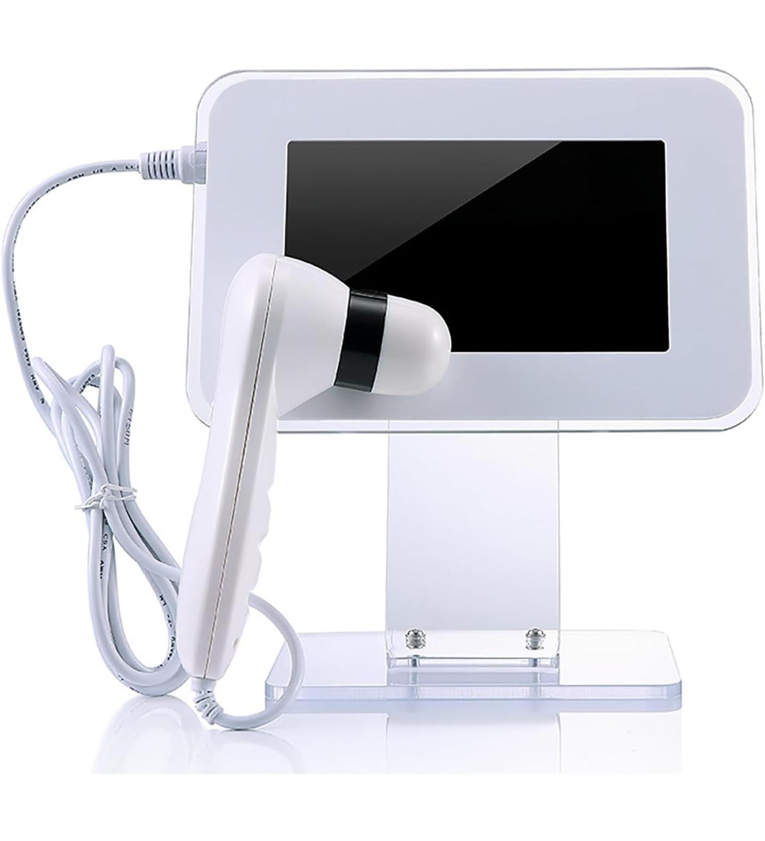 Skin Hair Analyser Scalp Hair Detector with 50X & 200X Lens 2 Million Pixel HD LCD Screen Stop Motion HD Images Comprehensive Skin Detection for Home Beauty Salon Spa - Buy Online on GoSupps.com