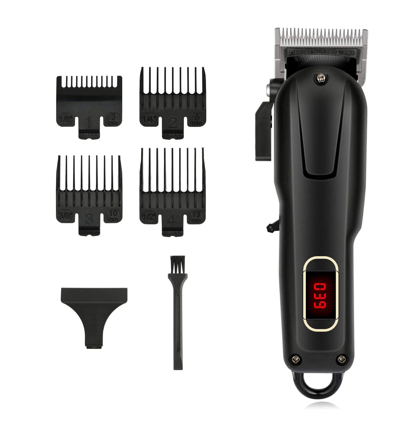 Hair Clipper Cordless Hair Clippers for Men Bluesa Maamlly Professional Waterproof Hair Beard Trimmer Rechargeable Led Display Hair Clippers - Buy Online on GoSupps.com
