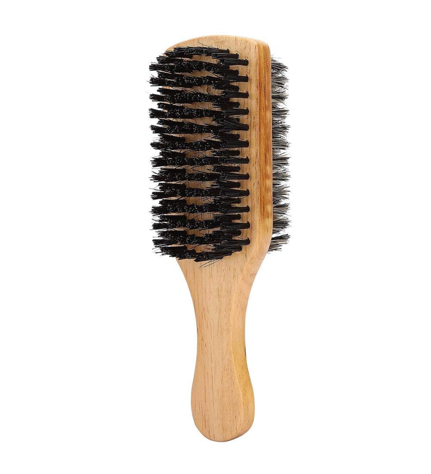 Double-Sided Beard Brush for Men | Multifunctional Face Hair & Shaving Tool | Promotes Beard Growth & Care - Buy Online on GoSupps.com