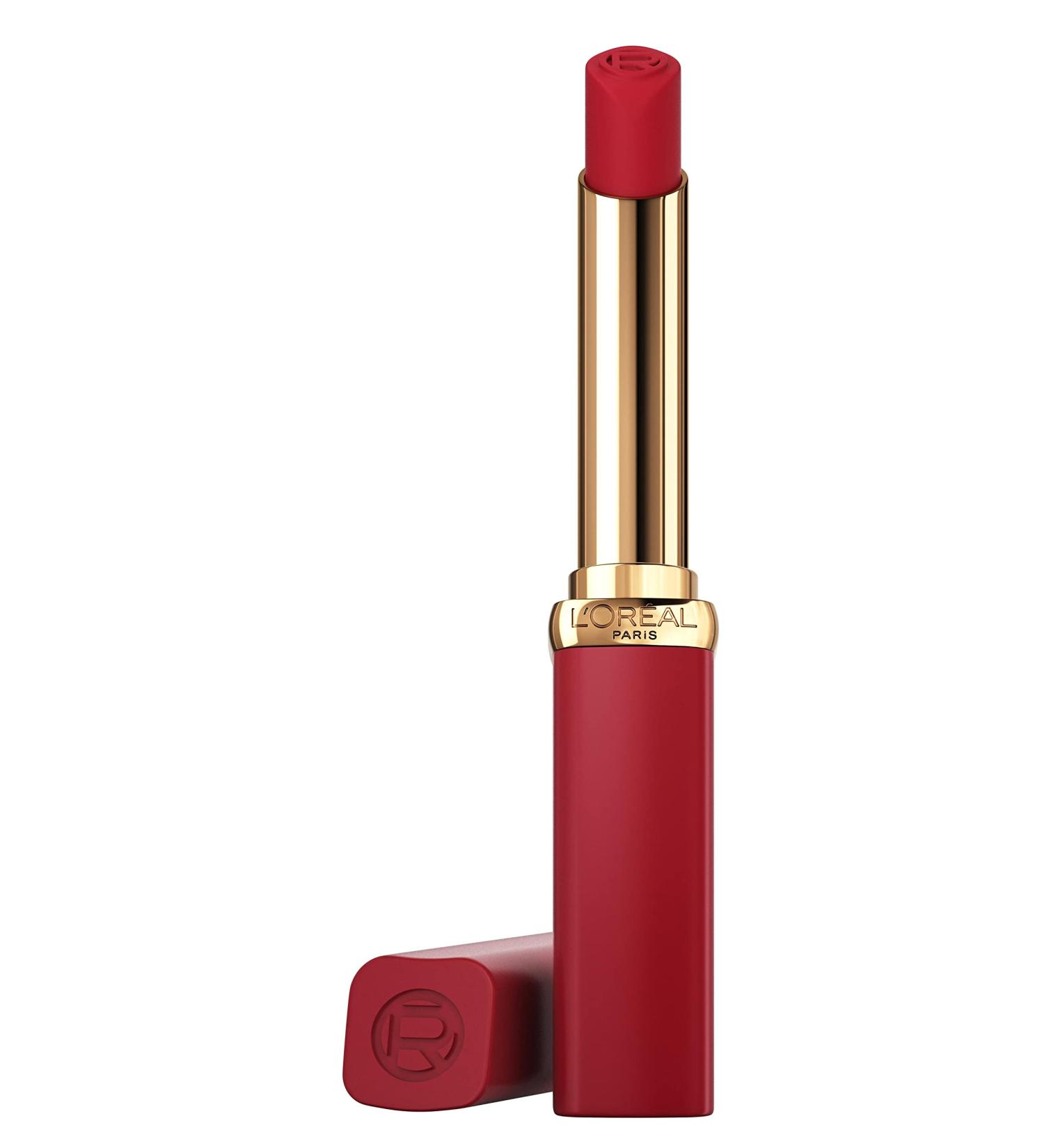 L'Or al Paris Lipstick for a powdery Matte Finish and 16 Hours Hold Color Riche Intense Volume Matte 300 Le Rouge Confident 1.8 g - Buy Online on GoSupps.com