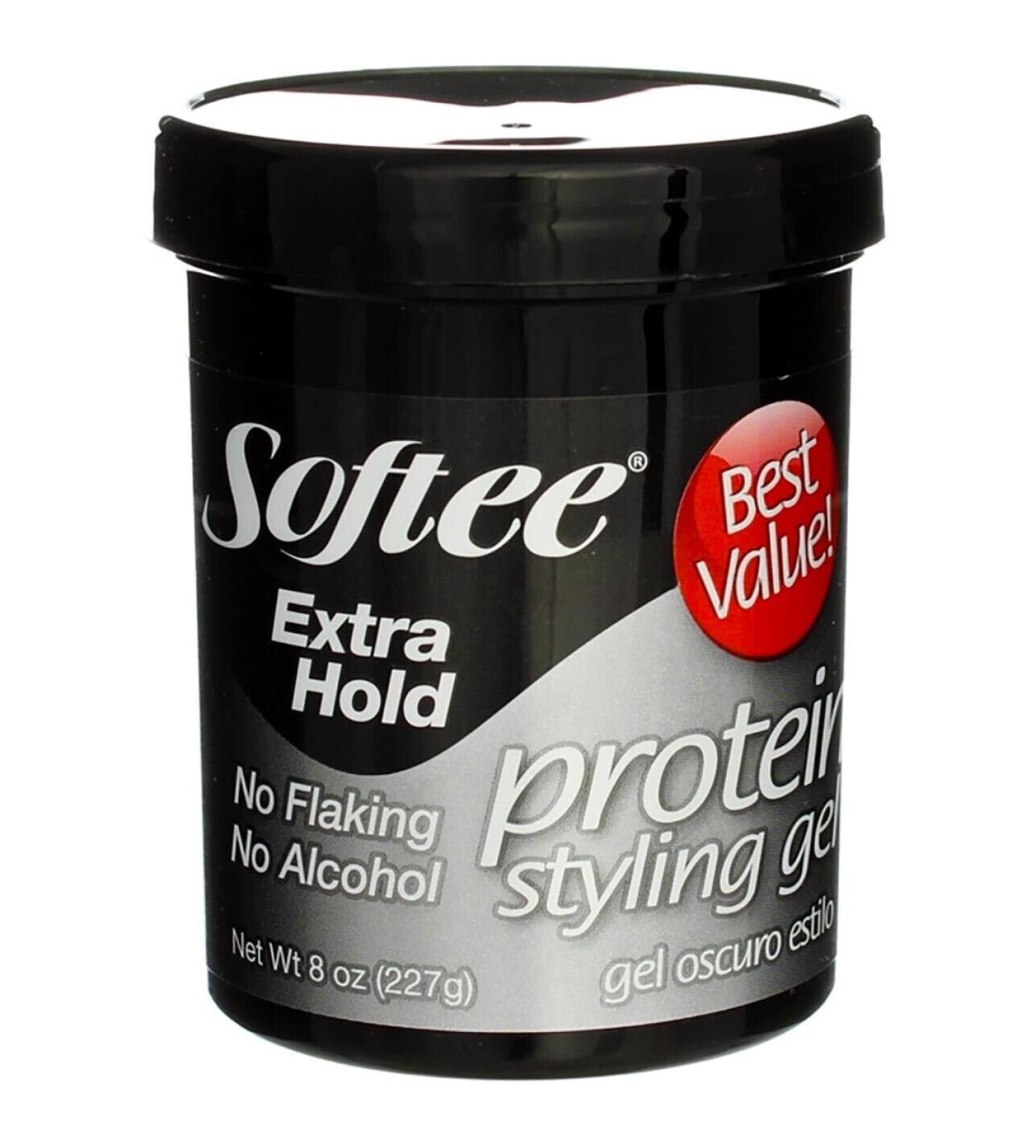 Softee Styling Gel with Proteins - Extra Hold 8 Oz | Best Gel for Strong Lasting Styles - Shop Internationally - Buy Online on GoSupps.com
