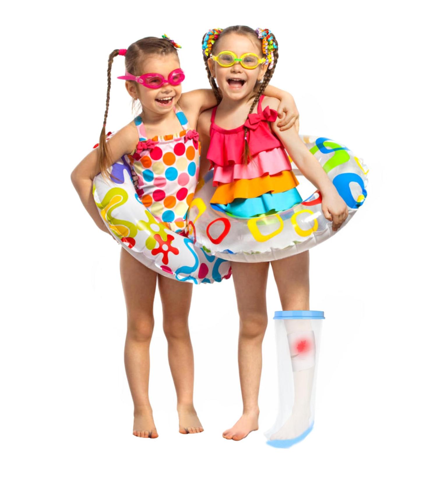 SUPERNIGHT Teen Waterproof Half Leg Cast Cover - Reusable Protector for Shower, Swimming, and Bathing - Watertight Bandage for Leg Wounds, Burns, Injuries - Anti-Slip Design - Buy Online on GoSupps.com