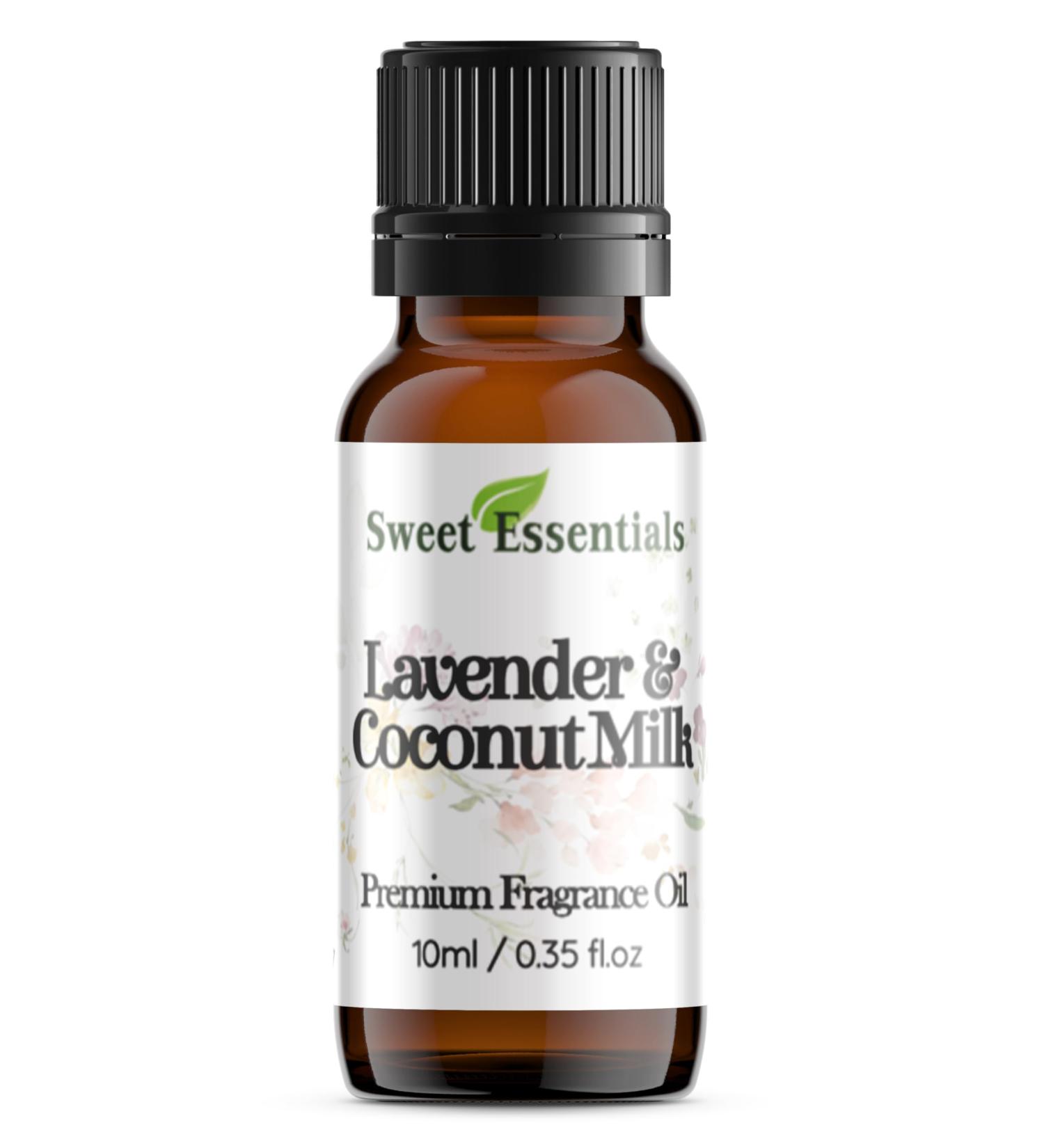 Premium Lavender & Coconut Milk Fragrance Oil 10ml - Aromatherapy Diffuser Soap & DIY Crafts | Sweet Essentials - Buy Online on GoSupps.com