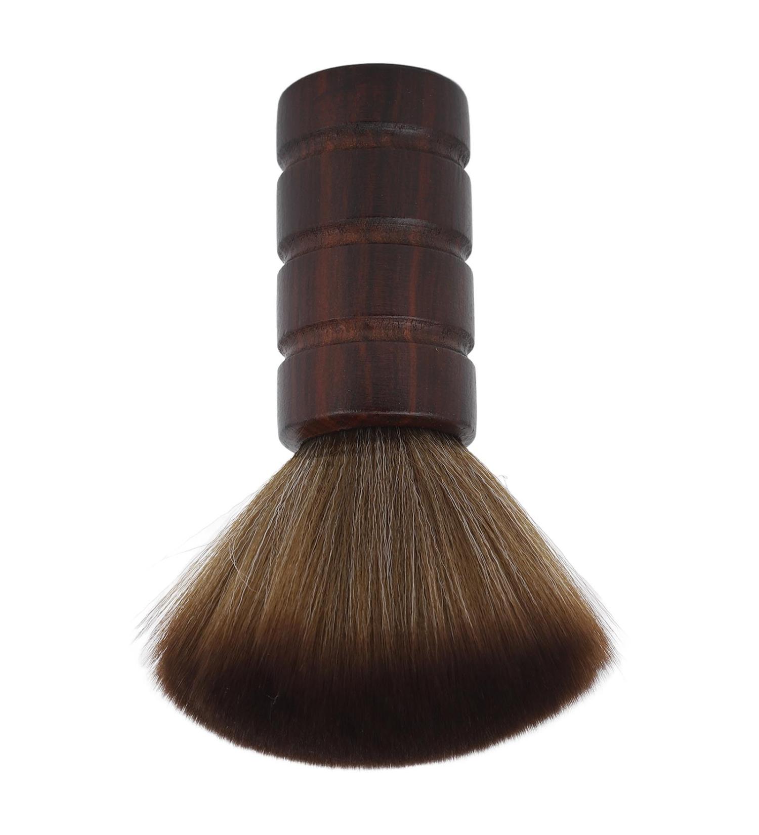 Hairdressing Neck Brush Barber Soft Neck Duster Brush Advanced Wooden Salon Hair Cutting Brush Neck Brush Accessory for Barber Shop or Salon Nylon Hair Wooden Handle Face - Buy Online on GoSupps.com