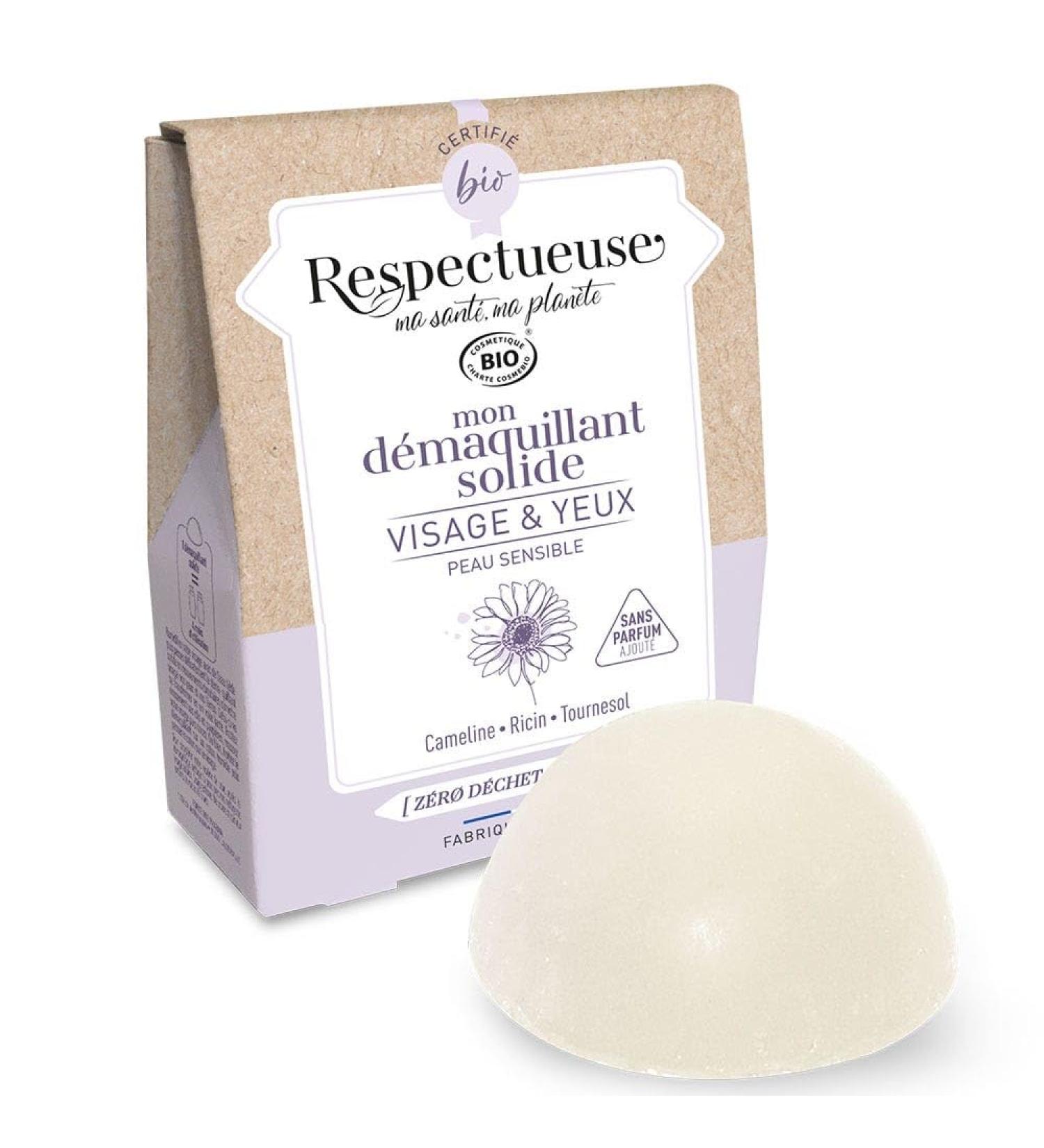 Respectful My Organic Solid Face and Eye Makeup Remover 25 g