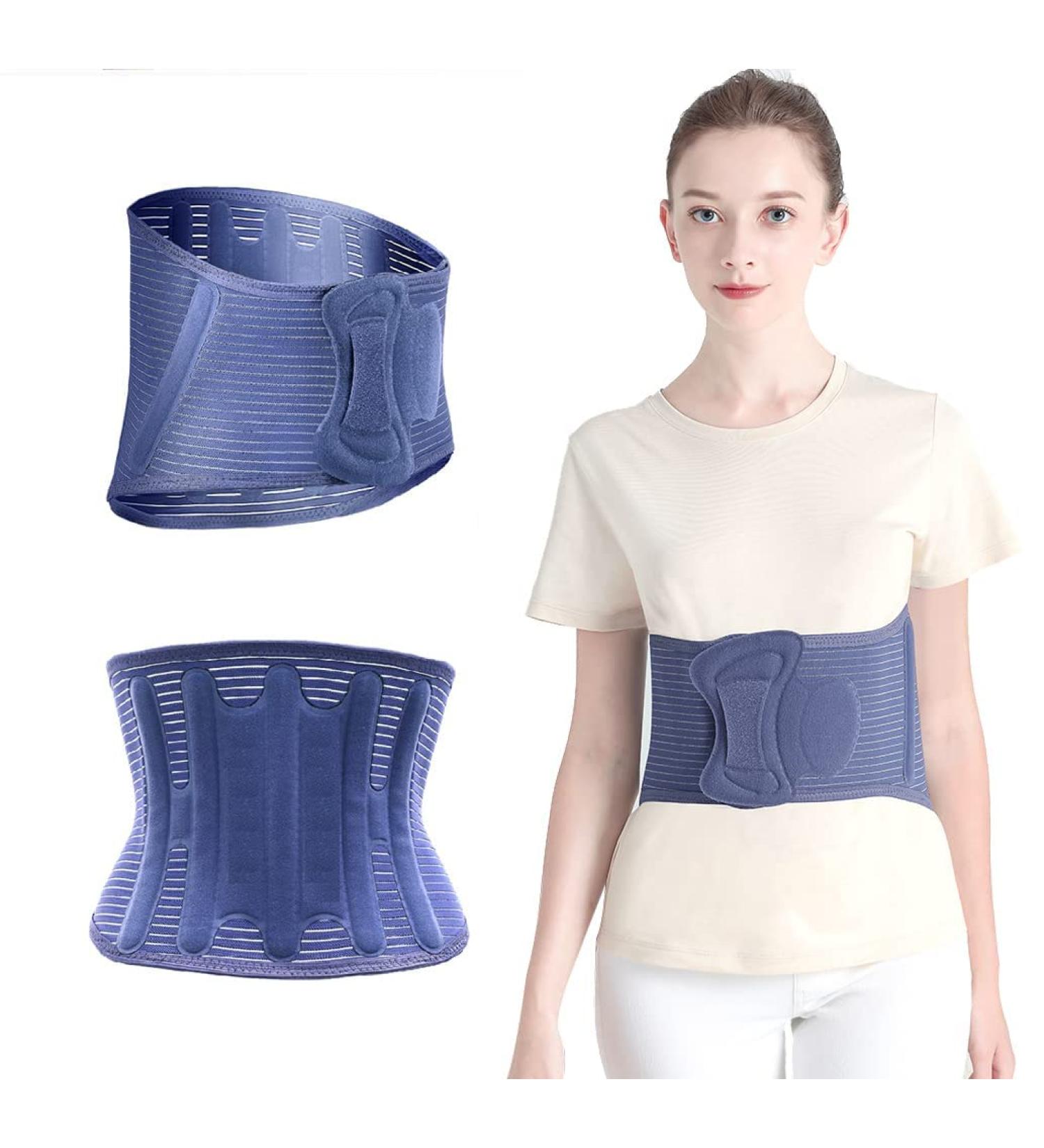 DUORUI Back Brace for Men & Women - Professional Support Belt for Back Pain, Herniated Disc, Sciatica, Scoliosis - Blue Medium (Waist 34''-41'') - Buy Online on GoSupps.com