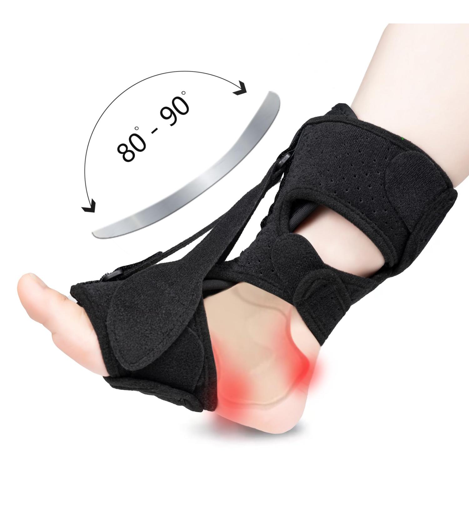 Plantar Fasciitis Night Splint - Adjustable Foot Brace for Men & Women | Relief for Achilles Tendonitis & Foot Drop | Upgrade Orthotic Support - Buy Online on GoSupps.com