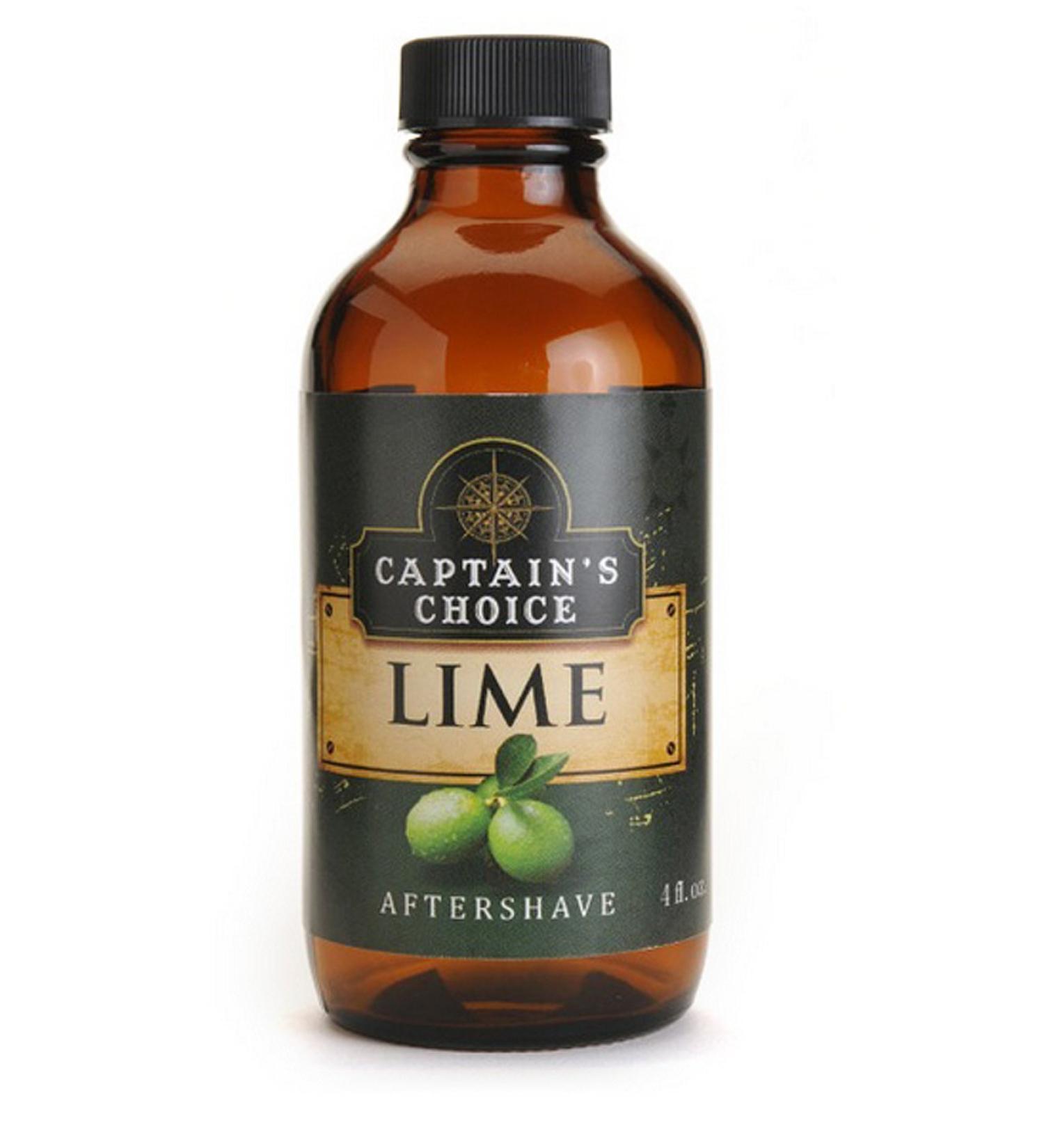 Captain's Choice Lime Aftershave 4.0 oz After Shave Pour