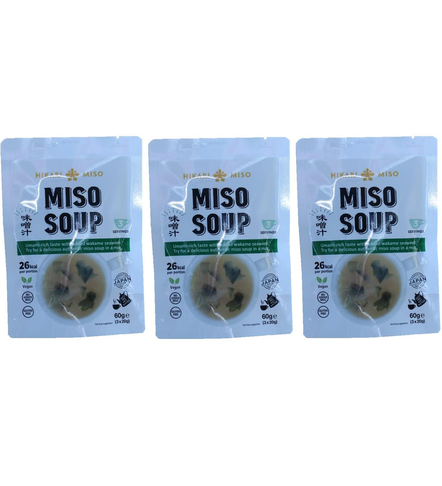 9x Miso soup 20g each original from Japan with seaweed Instant Miso Shiro