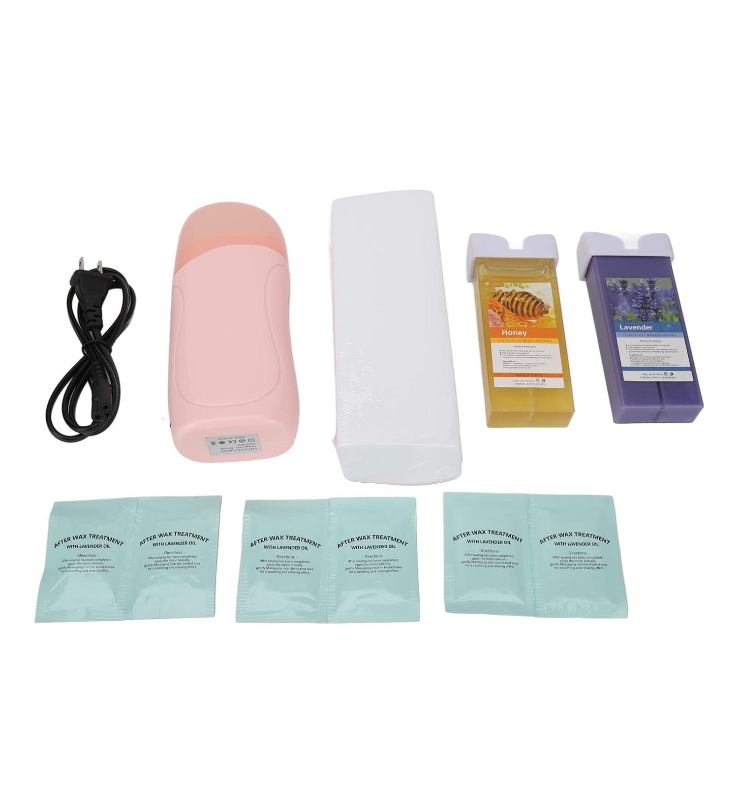 40W Roll-On Wax Kit | Hair Removal Wax Roller Set with 2x 100ml Cartridges | EU Plug 220V | 200g | Smooth Skin Solution - Buy Online on GoSupps.com