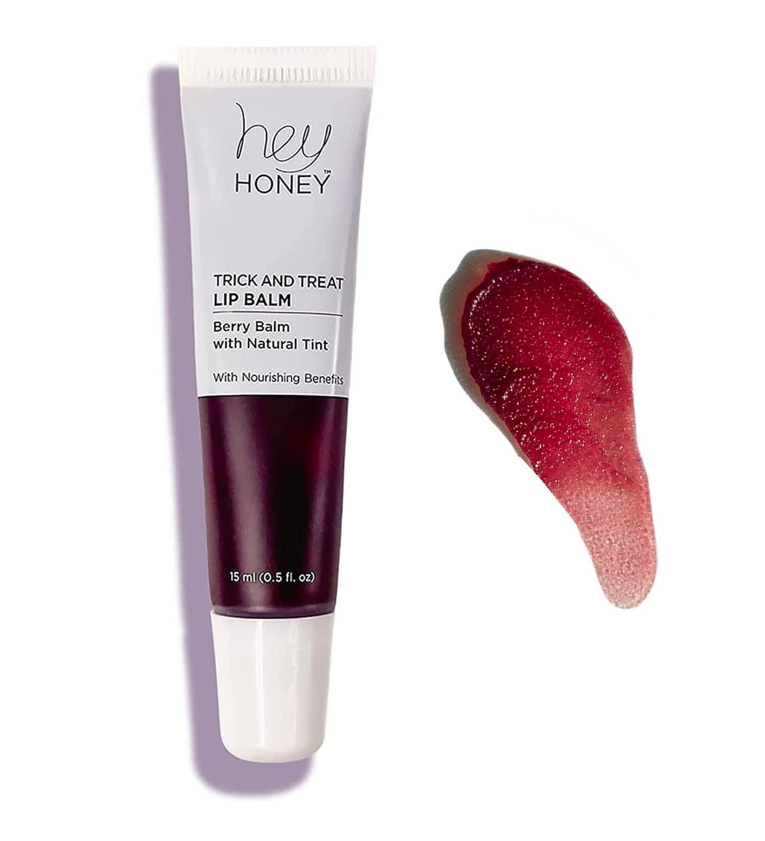 Hey Honey Skincare Trick and Treat Honey Berry Plumping Lip Balm | 2 In 1 Natural Tint with Hydrating & Moisturizing Properties | Targeting Your Lips Area Wrinkles | 0.5 oz (Honey Berry) - Buy Online on GoSupps.com
