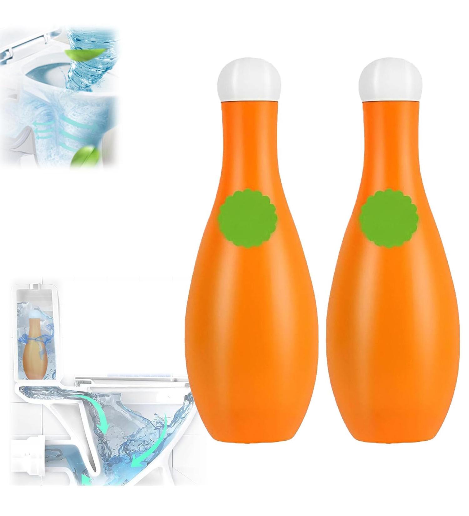 Bowling Blue Bubble Toilet Bowl Cleaner Automatic Long-Lasting Toilet Bowl Cleaner in Bottle Toilet Cistern Cleaner Bathroom Cleaner Deodorizing & Descaling (2 Pcs) - Buy Online on GoSupps.com