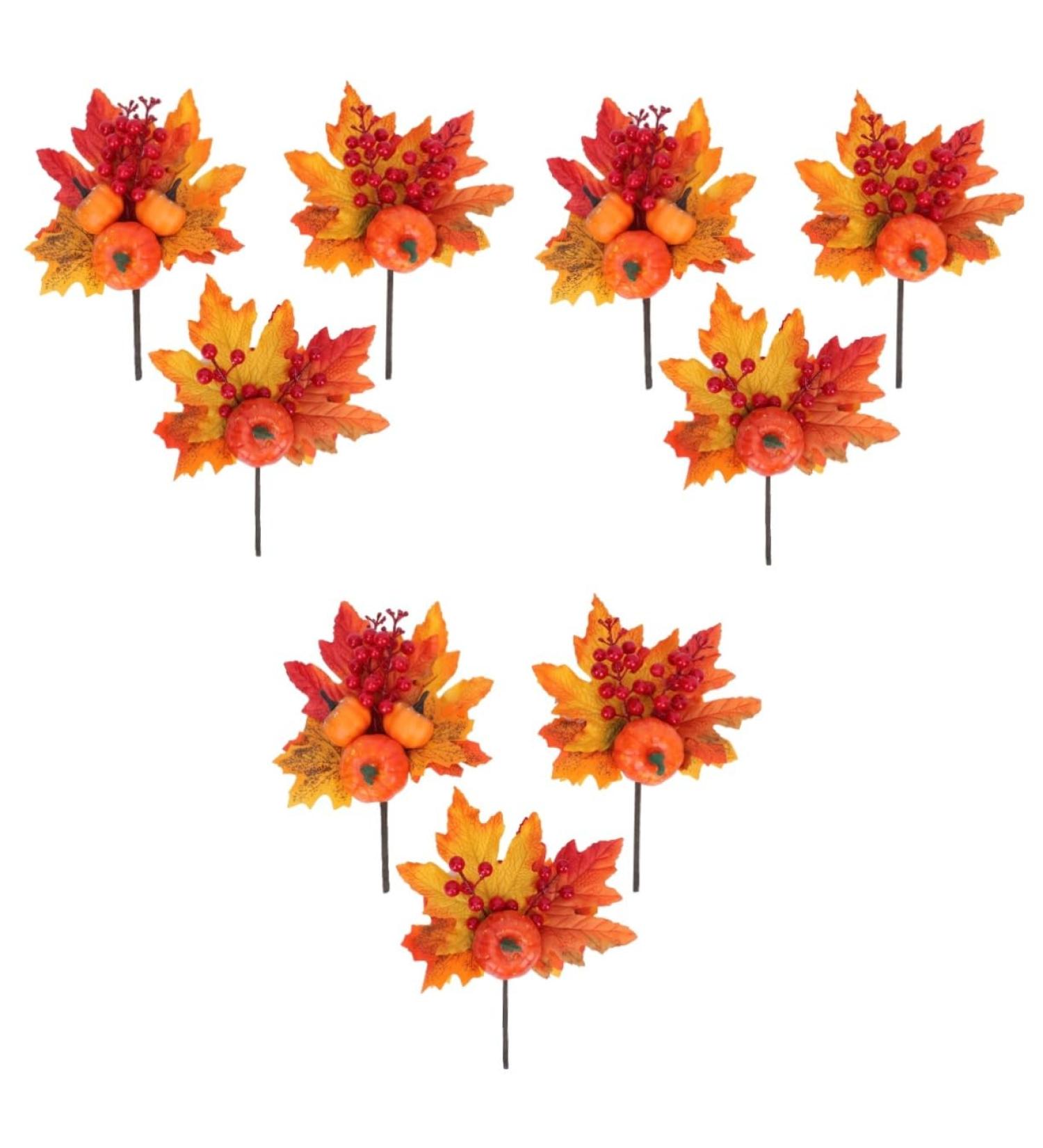 TOPBATHY 9 Pcs Maple Pumpkin Plugin Desk Top Decor Halloween Home Decor Home Decorations Fake Pumpkin Ornaments Festival Pumpkin Decoration Fall Wreath Fall Decor Vase Plastic Pine Cones - Buy Online on GoSupps.com